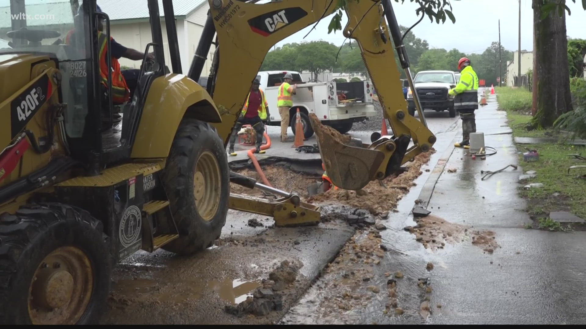 Just off Rosewood Drive a watermain break on Superior Street, and putting the neighborhood under a boil water advisory.