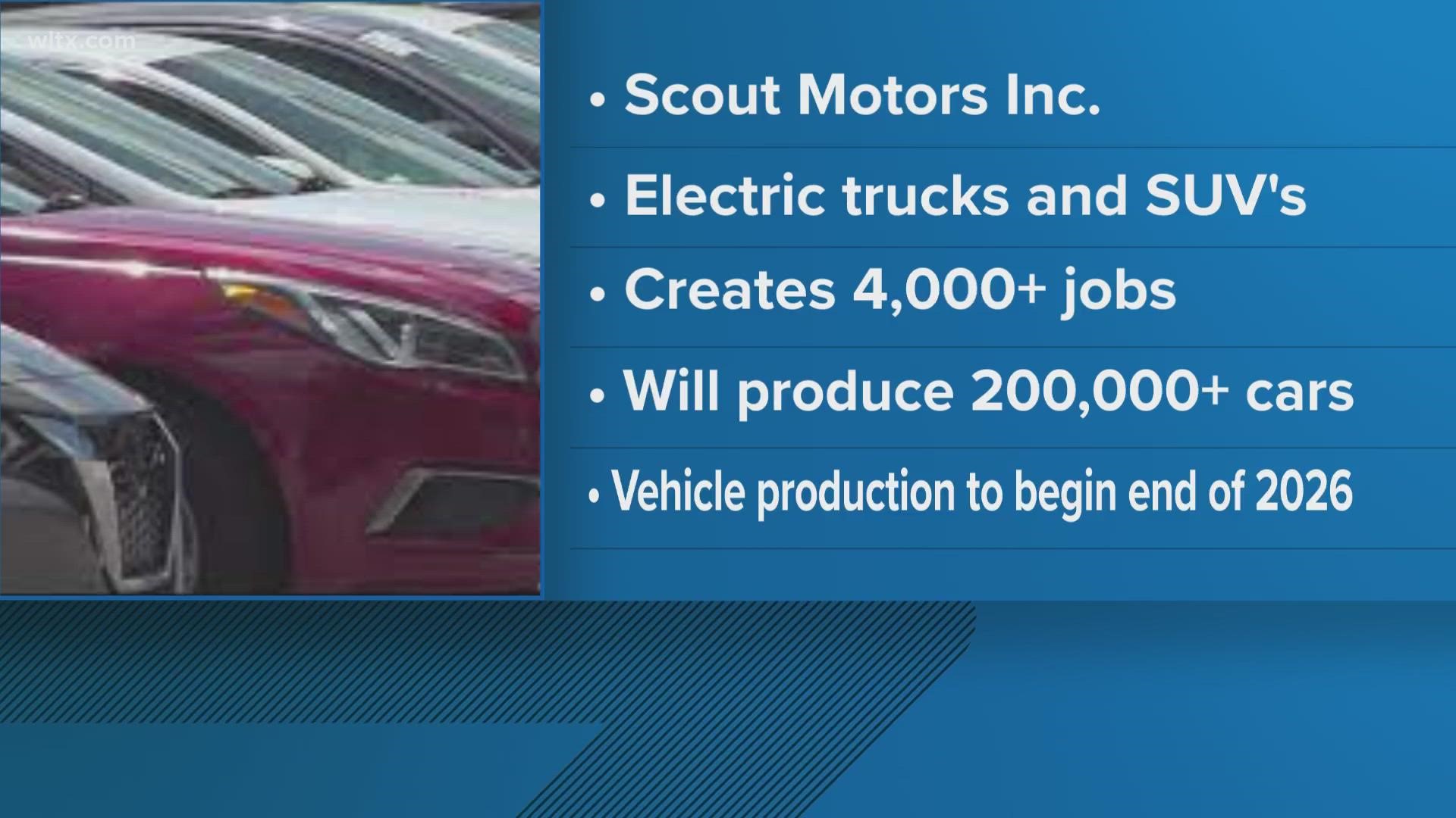 Electric vehicle manufacturing company Scout Motors has announced plans to locate in Richland County and bring thousands of jobs.