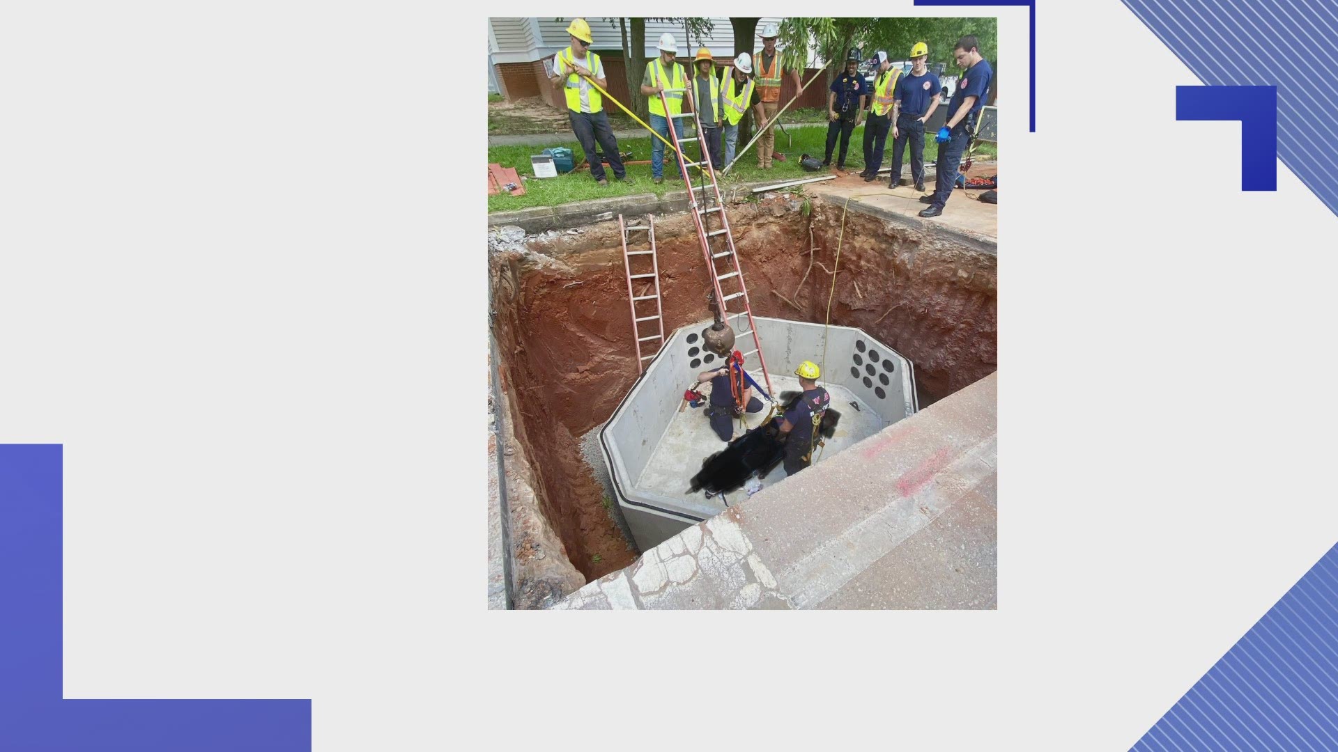 Columbia firefighters rescued a construction worker in downtown Columbia Thursday afternoon.