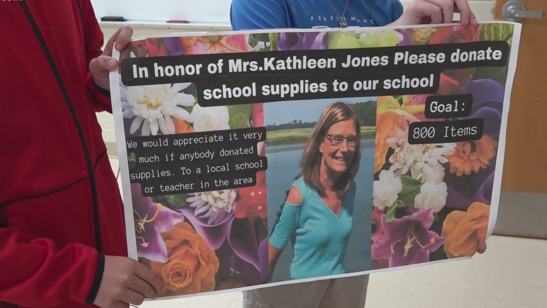 All to remember teacher Kathleen Jones she retired and passed away recently.