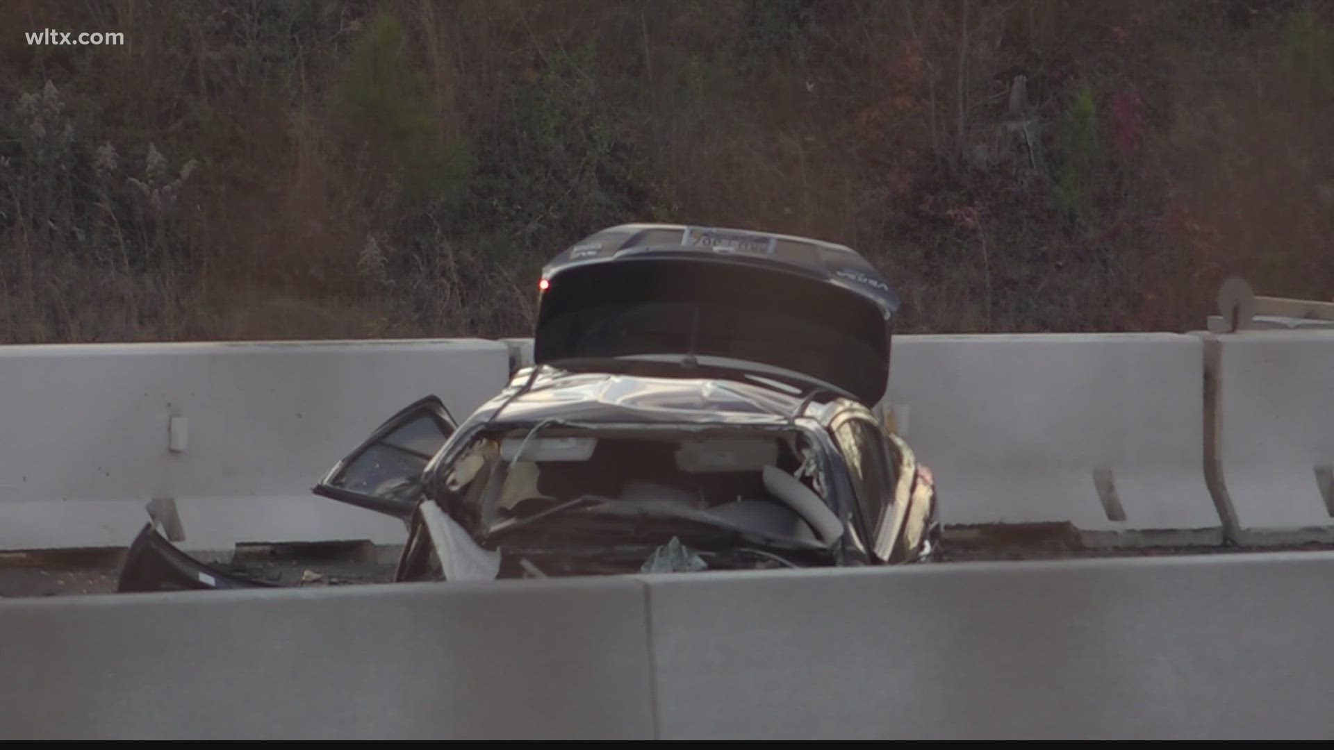 The collision involved multiple vehicles and led to a major backup of traffic.