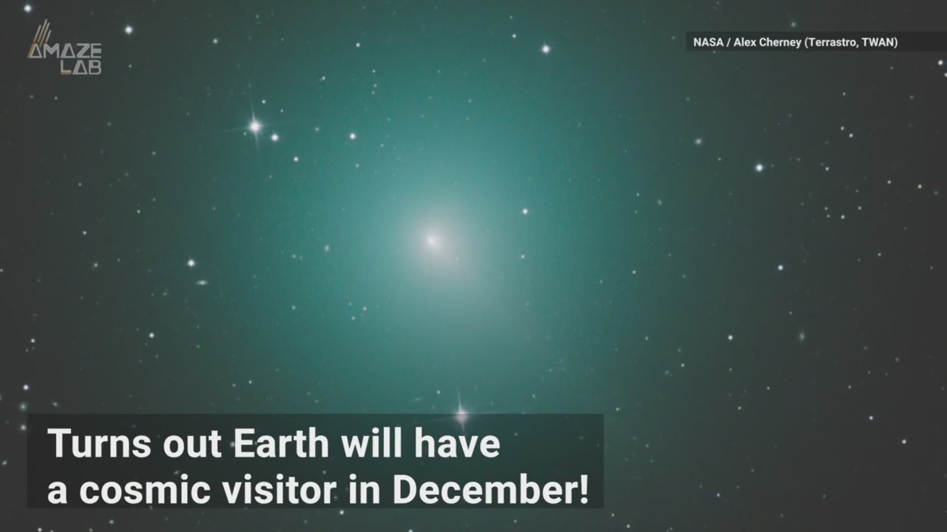 AmazeLab's video about the comet and its trajectory as it passes near Earth on Dec. 12 through Dec. 16, 2018