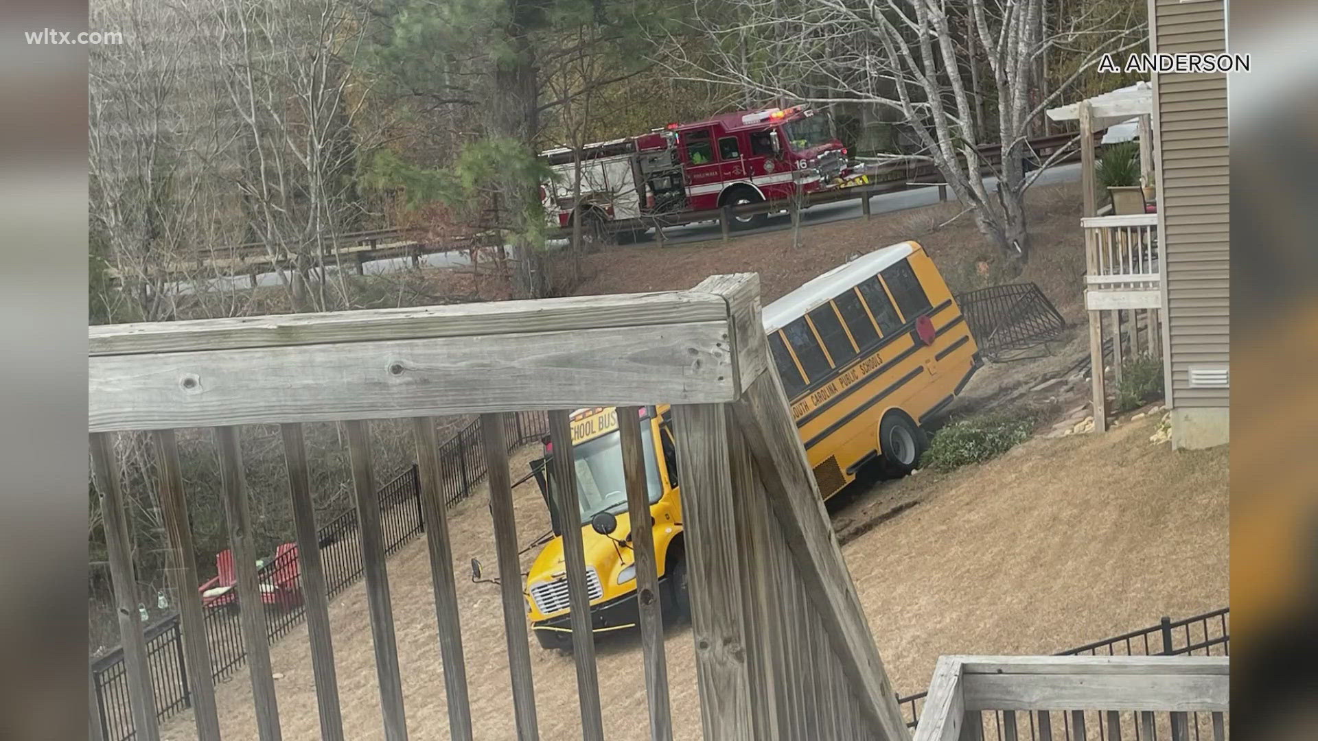 Columbia Police said a school bus crashed Friday afternoon. No serious injuries were reported.