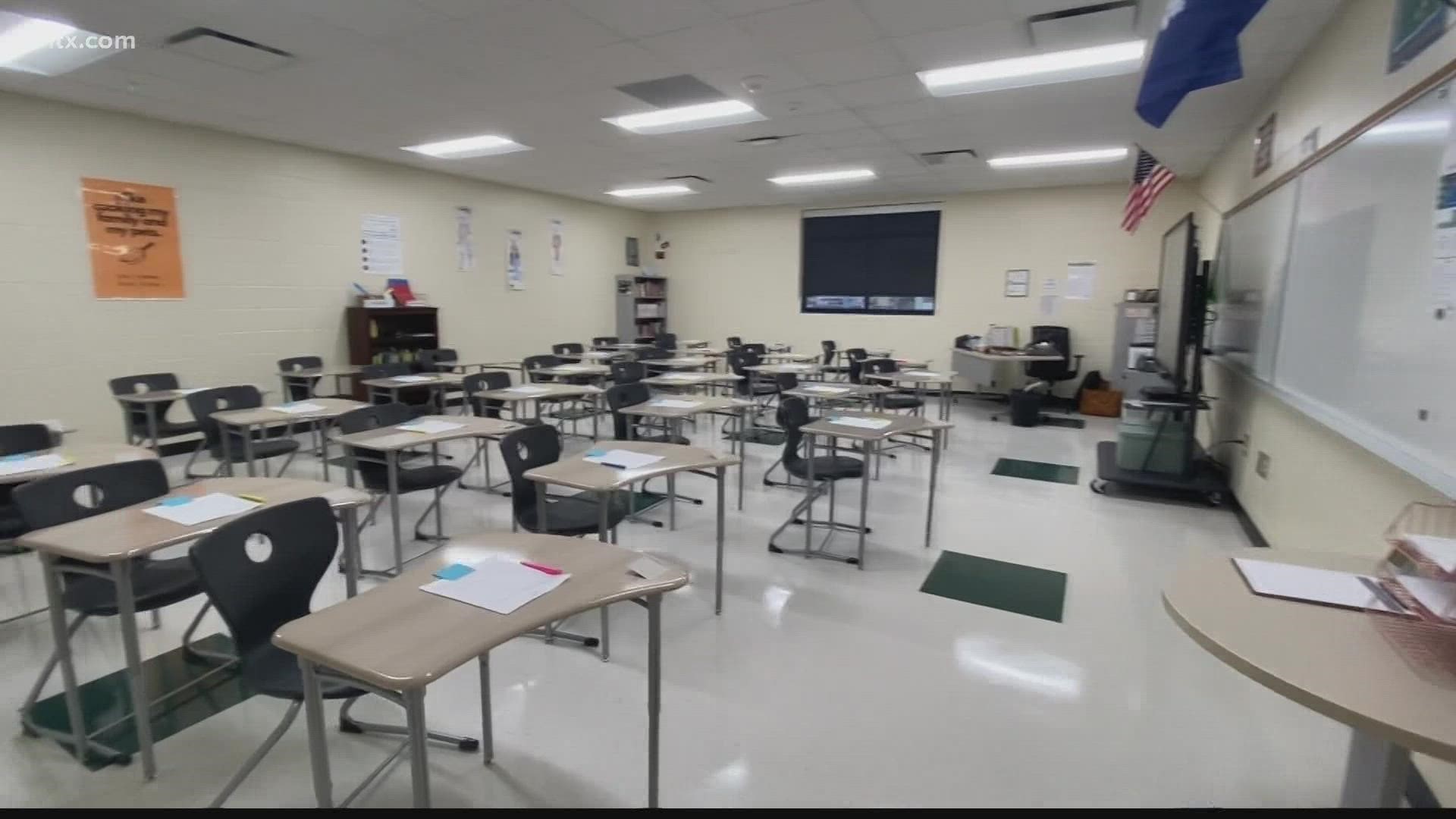 The school was destroyed back on January 11th 2020, and now students toured their old stomping grounds for a dedication ceremony