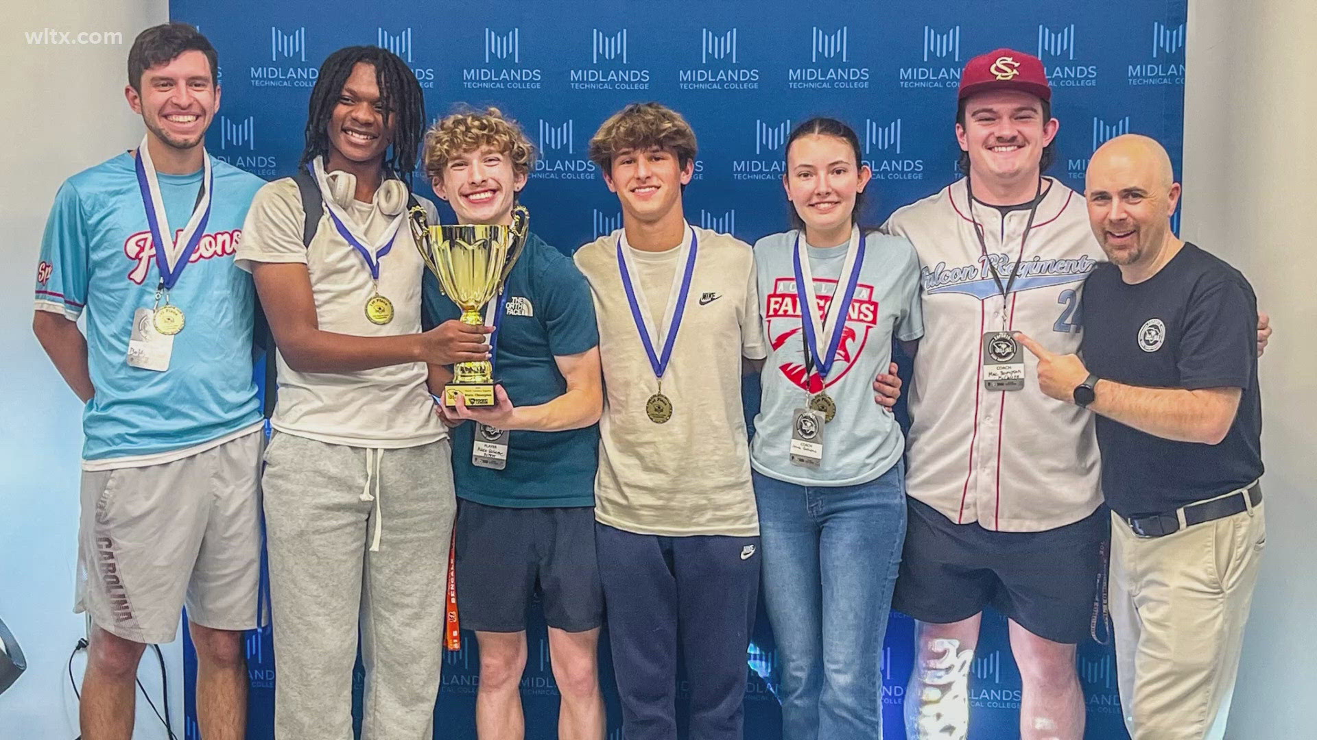 The team, won for a video game called 'Rocket League' at the SC Scholastic E-Sports State Championship held at Midlands Tech on May 10. 