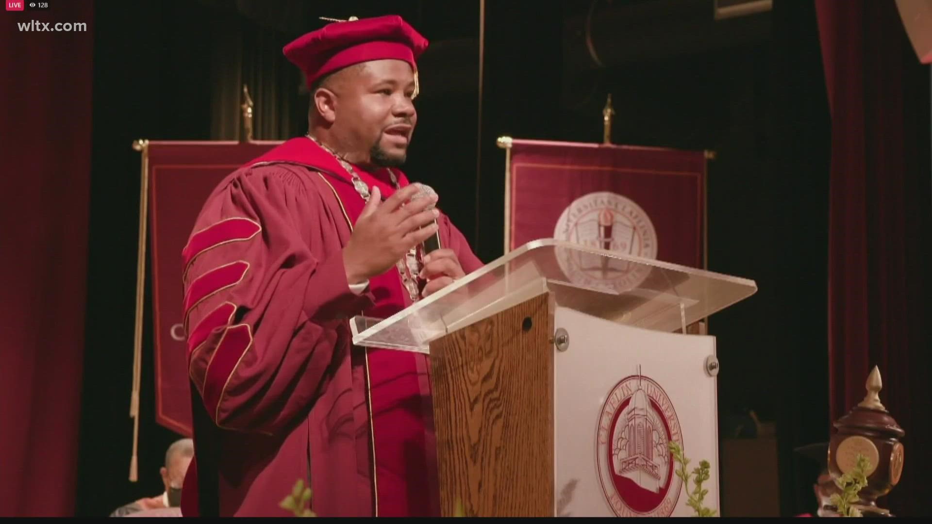 Dwaun Warmack is Claflin University's ninth president after being inaugurated on Friday. He began his tenure in August 2019.