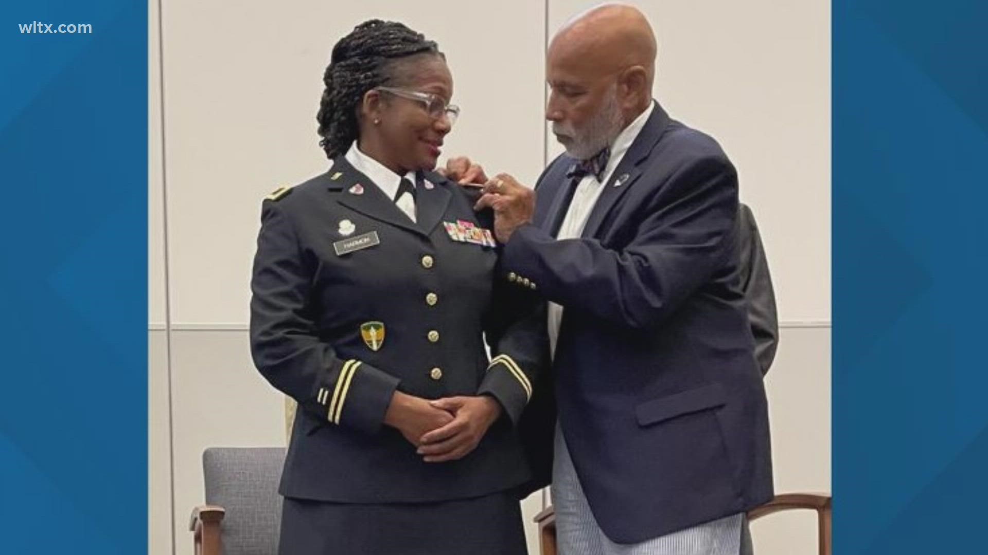 Sharon Harmon is a graduate of Newberry High School and is now Rhode Island's first black Colonel.