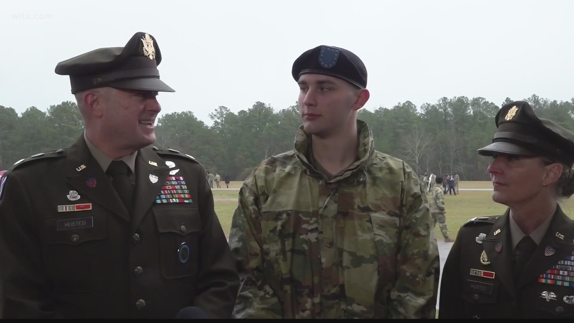 With Chantz Husted's graduation from Basic Training, for three generations of his family have now trained at Fort Jackson.