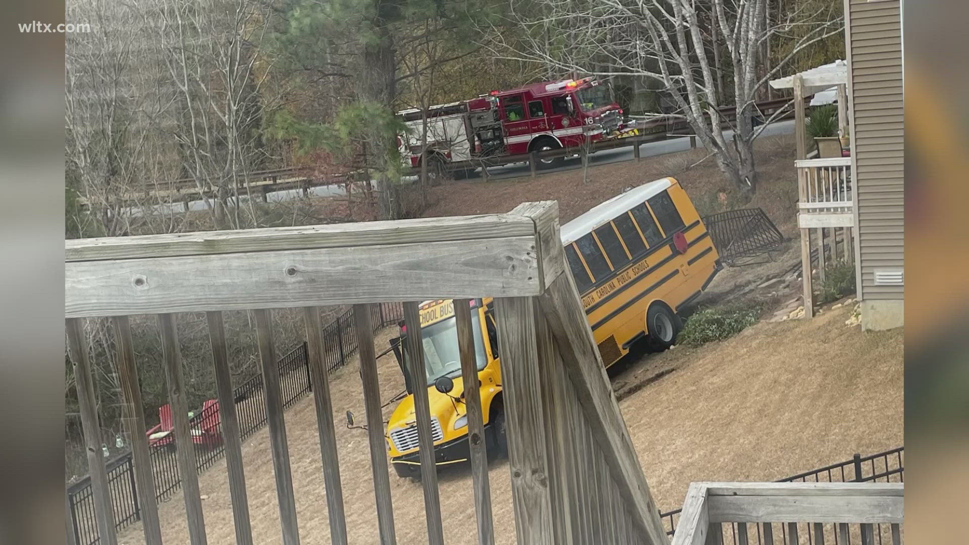 Columbia Police said a school bus crashed Friday afternoon. No serious injuries were reported.