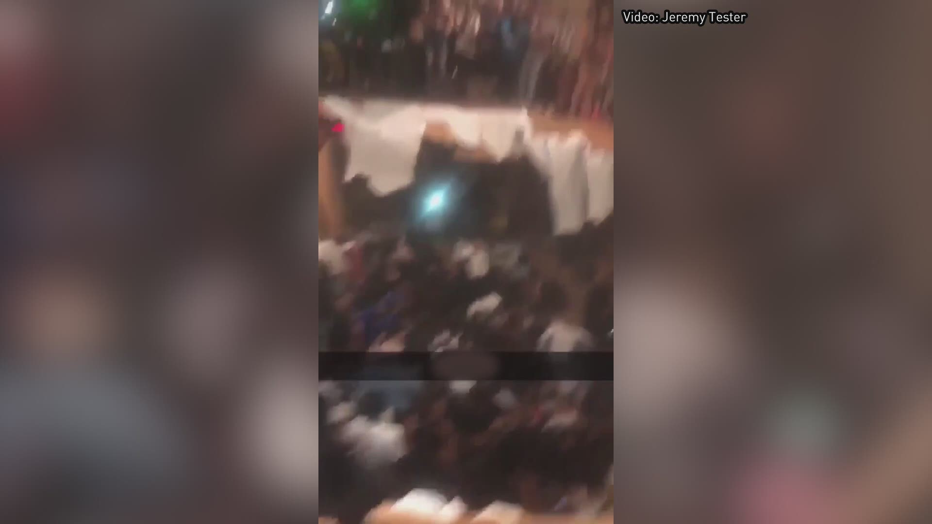 Dozens were injured after a floor collapsed during a party at an apartment clubhouse in Clemson early Sunday. Footage obtained from one of the partygoers shows the collapsed floor and young people who fell through to the ground level of the building. WARNING: GRAPHIC CONTENT (Video: Jeremy Tester)
