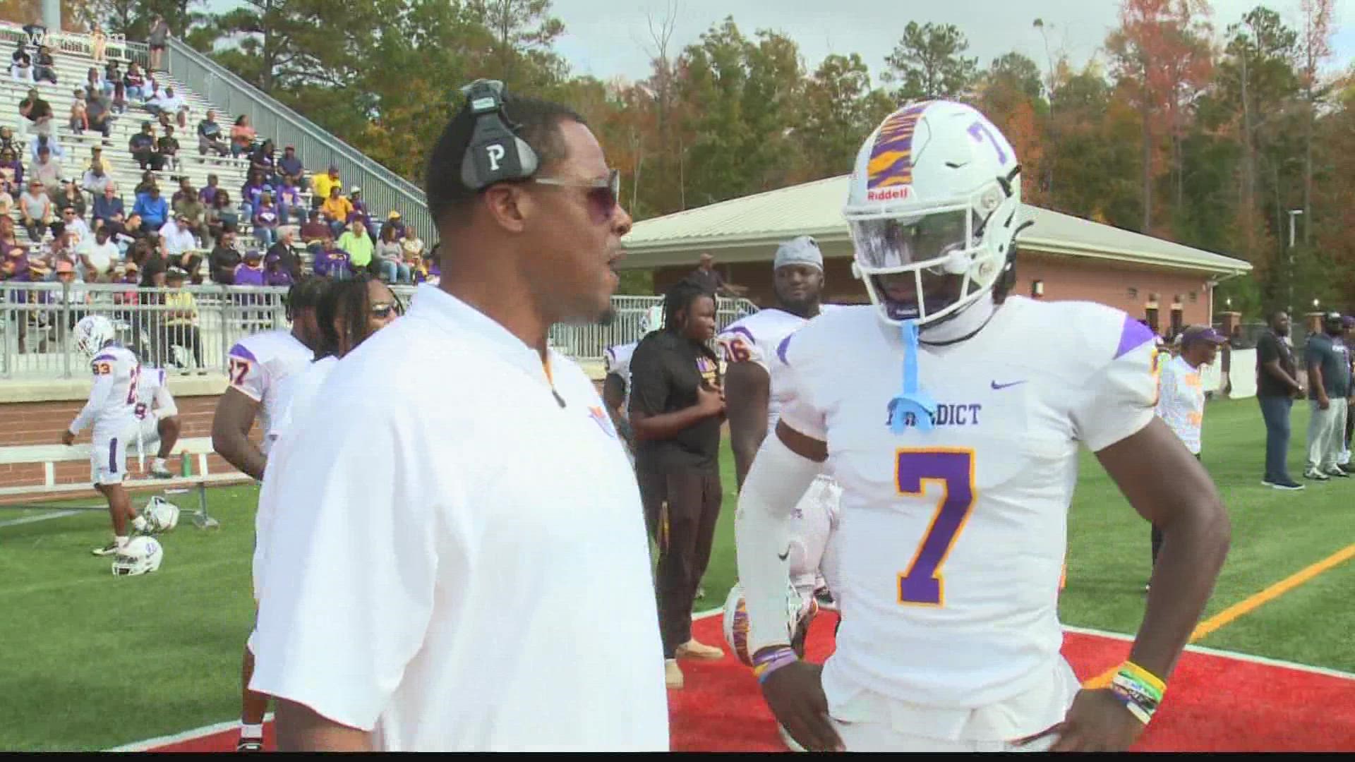 Highlights and reaction from Benedict College after the 54-21 win over Allen University which ran the Tigers' record to 10-0.