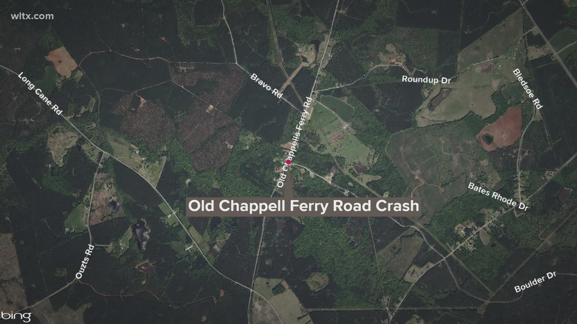 The crash happened just before 5 a.m. on Old Chappell Ferry Road near Boulder Drive - roughly five miles northwest of Johnston.