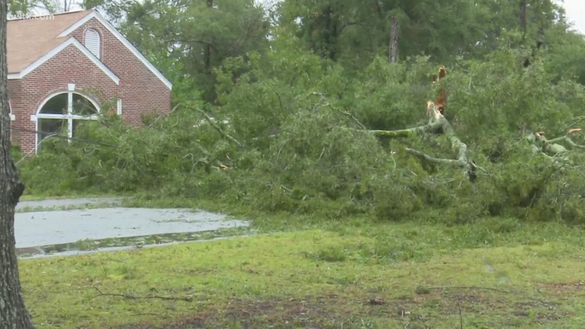 The Town of Holly Hill was where most of the damage in the eastern part of Orangeburg county.