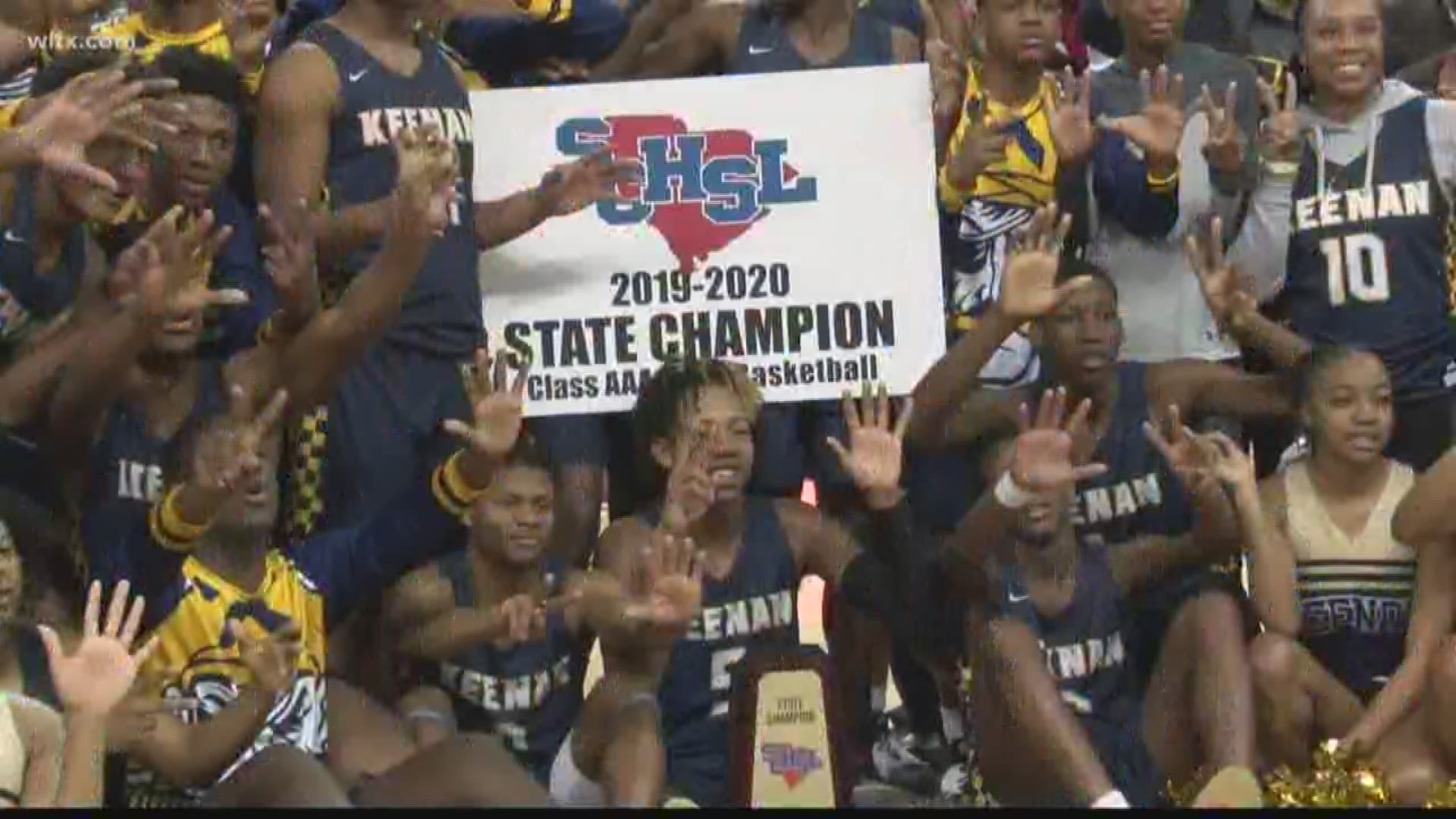 The Keenan girls and boys basketball teams became state champions over the weekend.