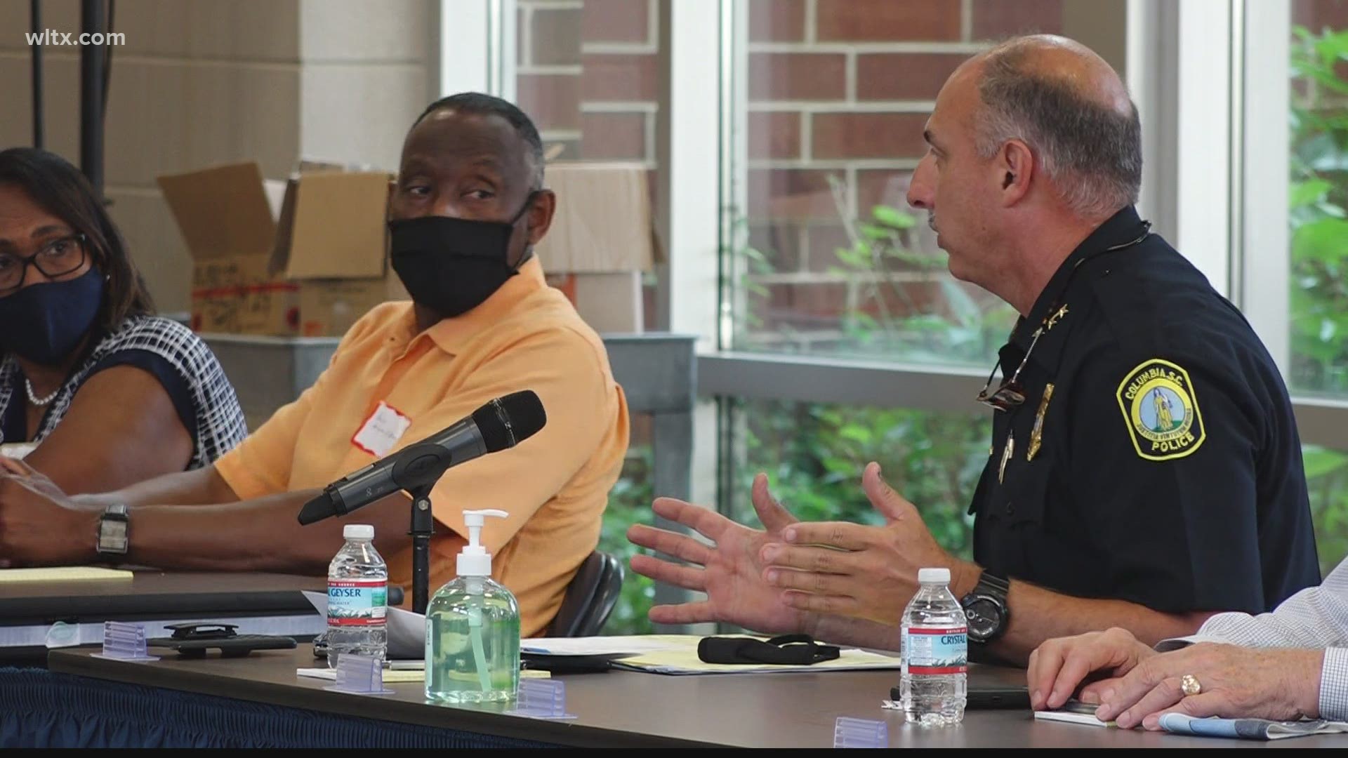 Community leaders in Columbia came together to discuss the recent increase in gun violence.