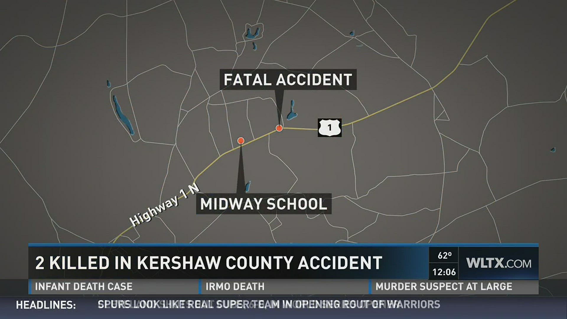 Coroner: 2 Dead After Head-On Crash in Kershaw Co. | wltx.com