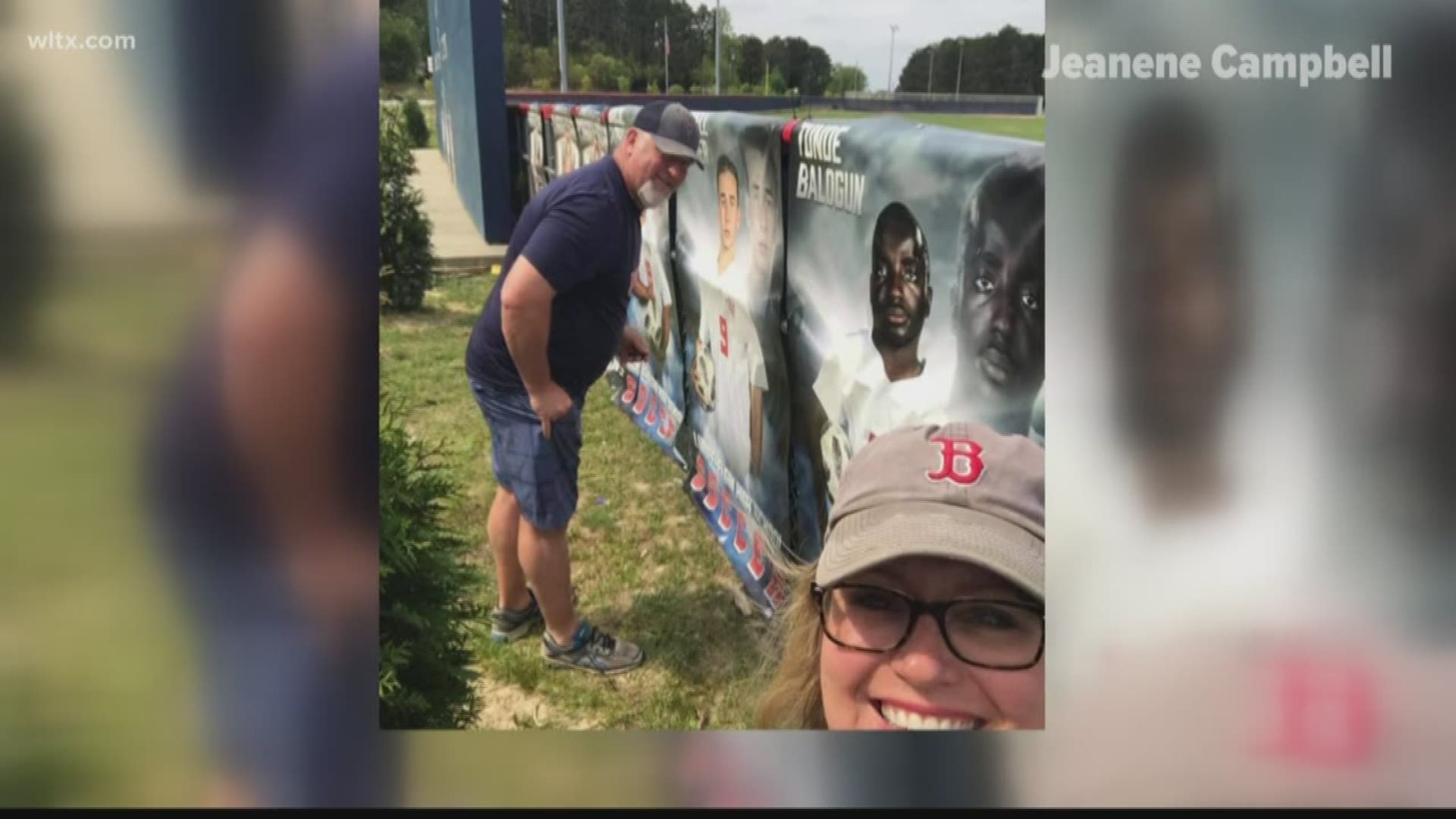 Matt Campbell at Lugoff-Elgin High School has come up with a way to honor students.