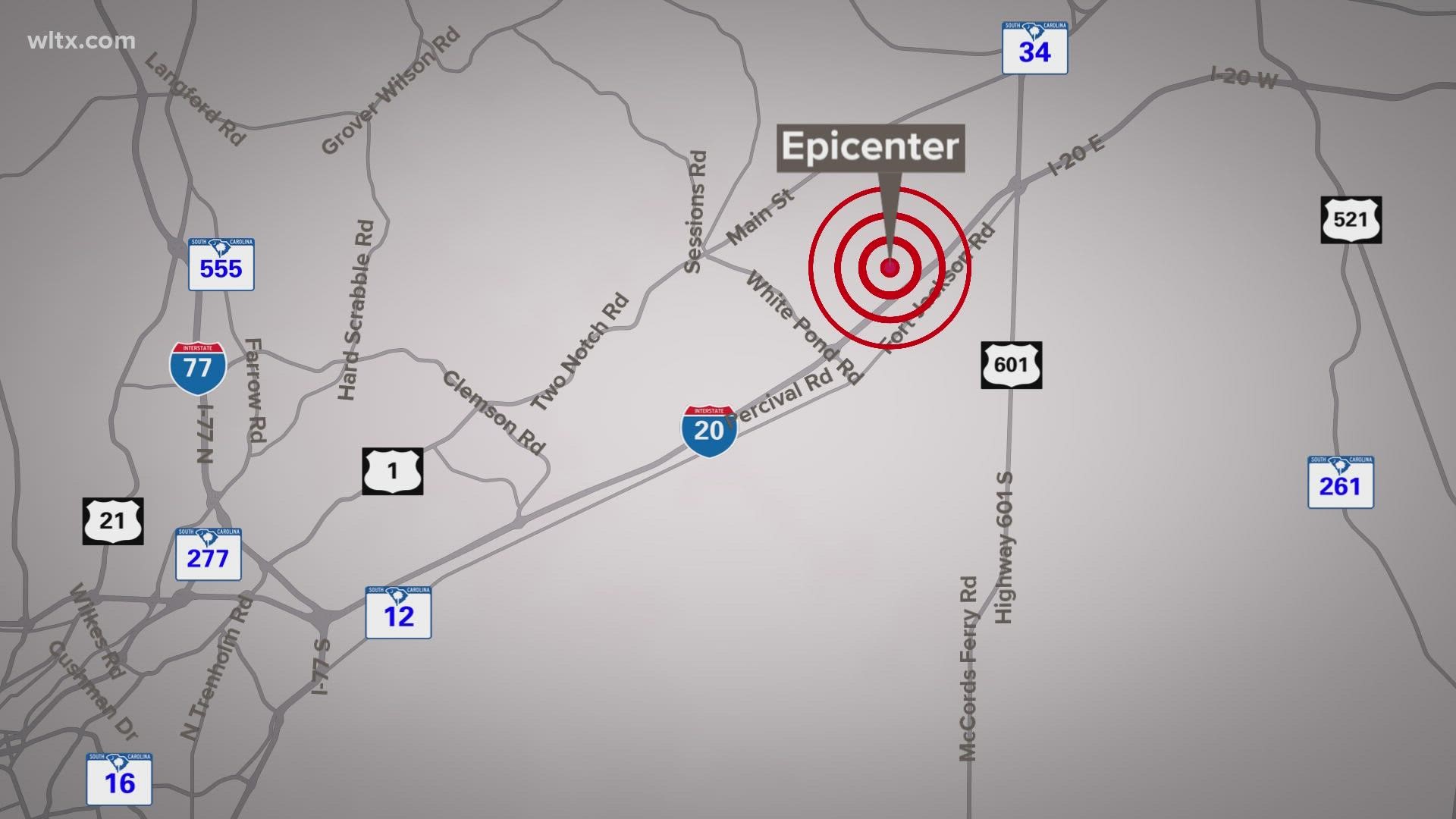 At around 2:43 Wednesday afternoon, a 3.5 magnitude quake was felt across the area.