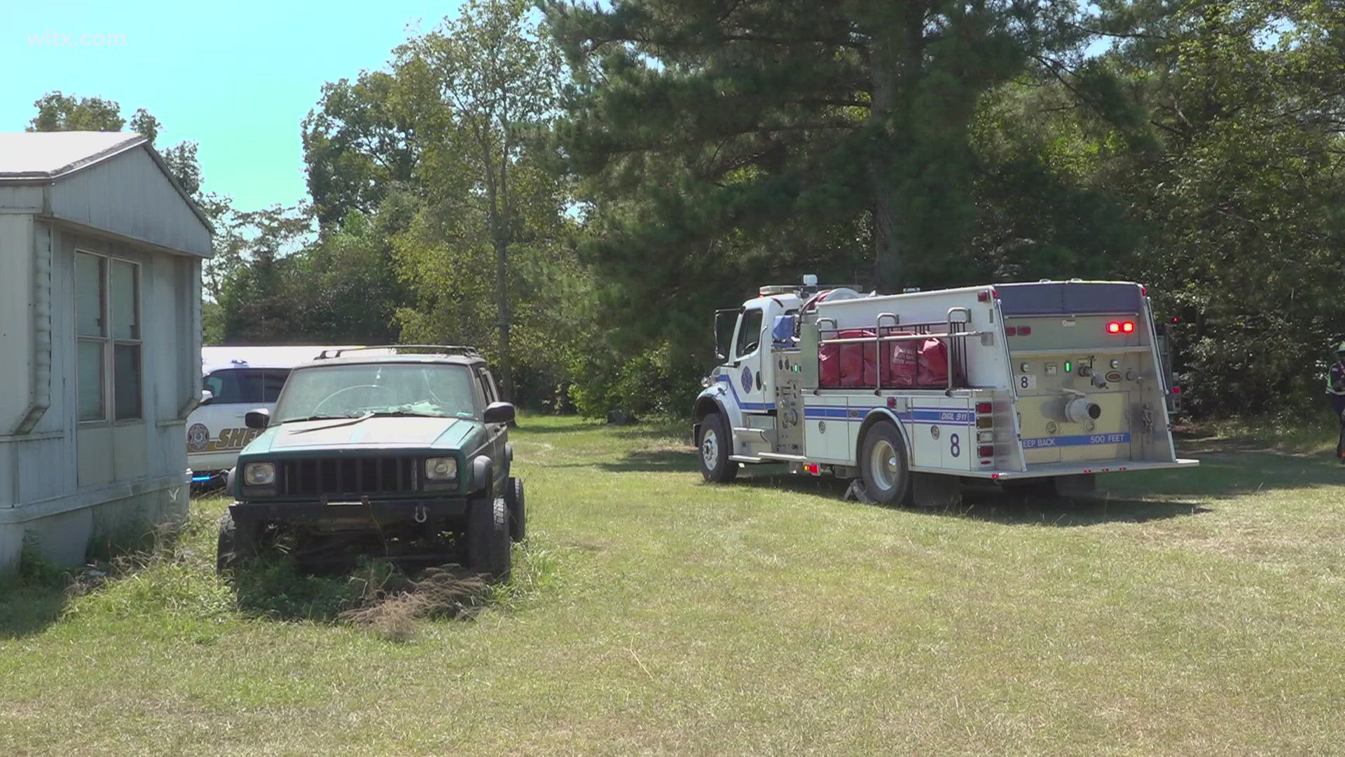 The house fire was on Charles Town road in Leesville.  Several agencies are investigating.