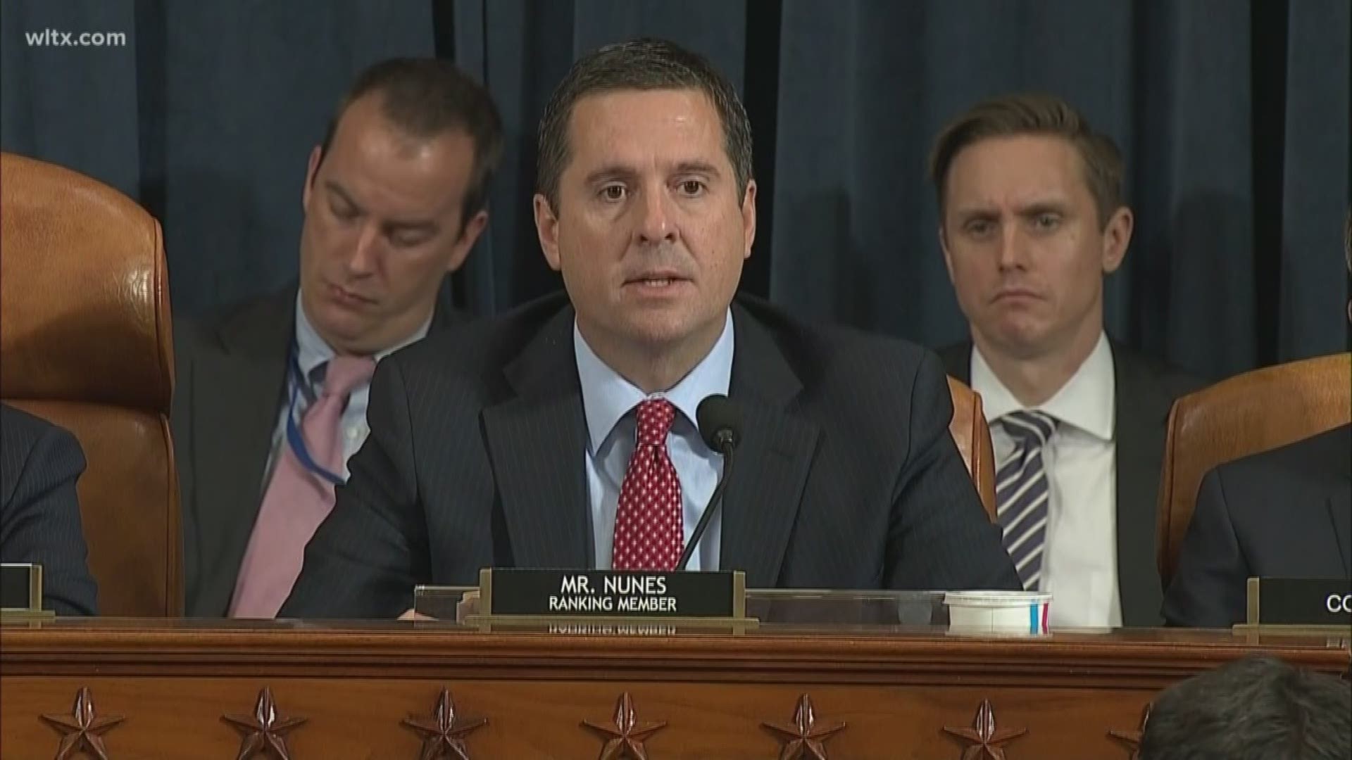 Rep. Devin Nunes (R-California) gave his opening statement at the impeachment hearings for President Donald Trump on November 13, 2019.