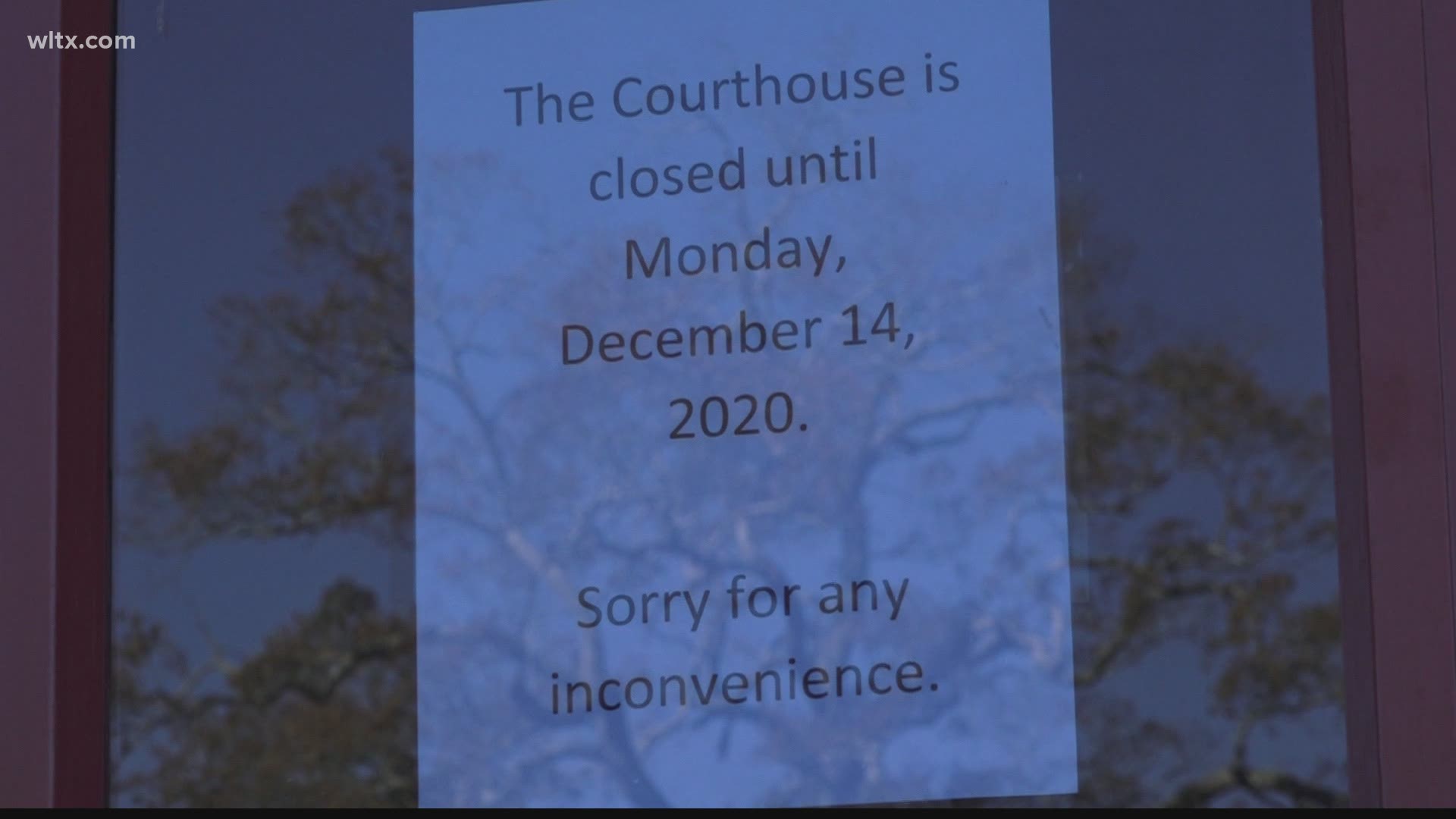 The county courthouse has closed due to the amount of workers testing positive.