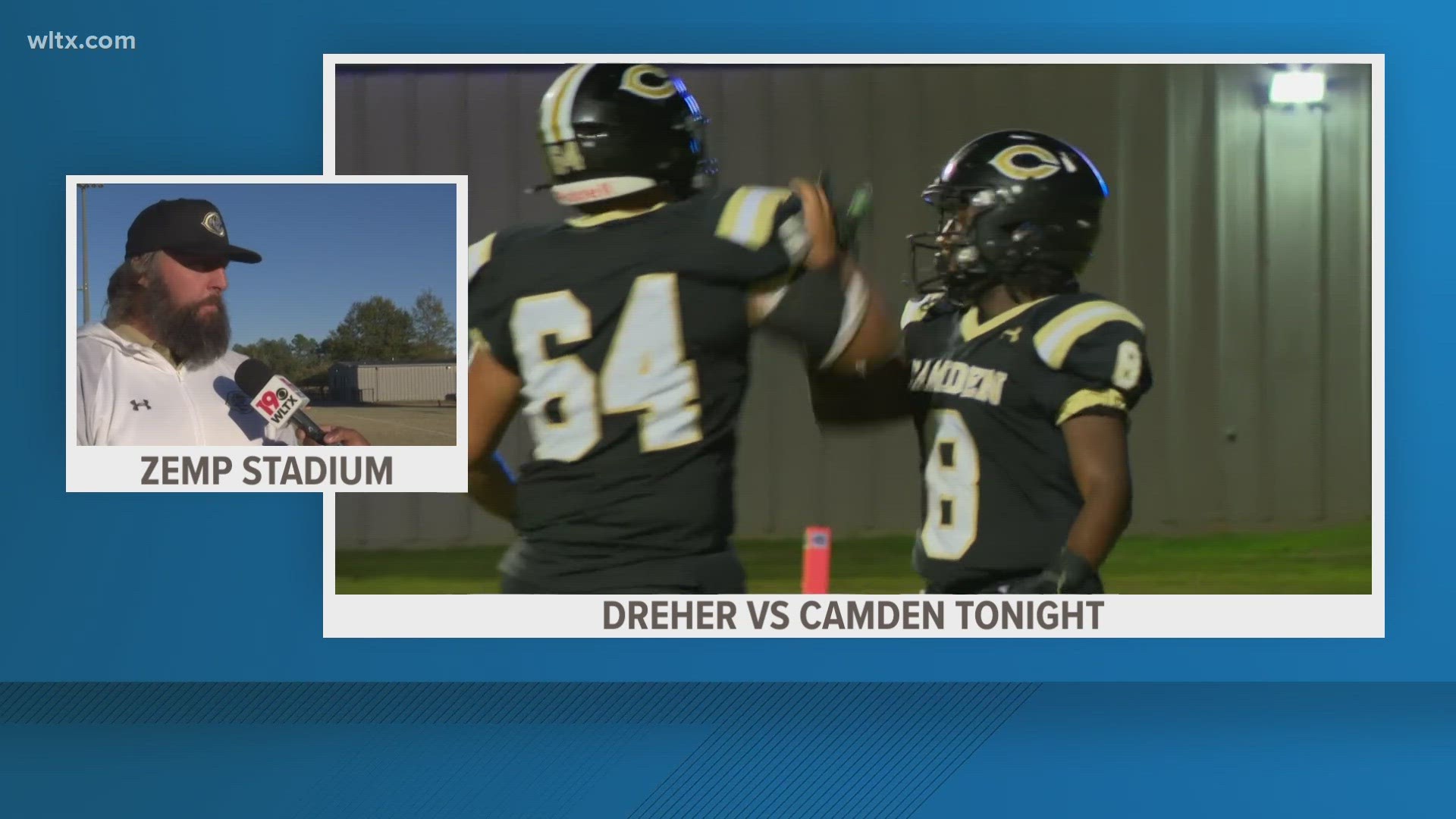 Camden faces Dreher tonight in the WLTX game of the week.