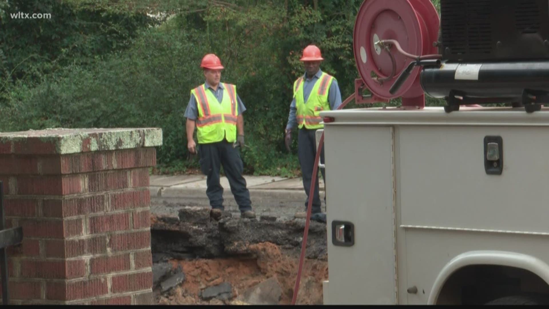 The boil water advisory has been since a sinkhole appeared on Trenholm road
