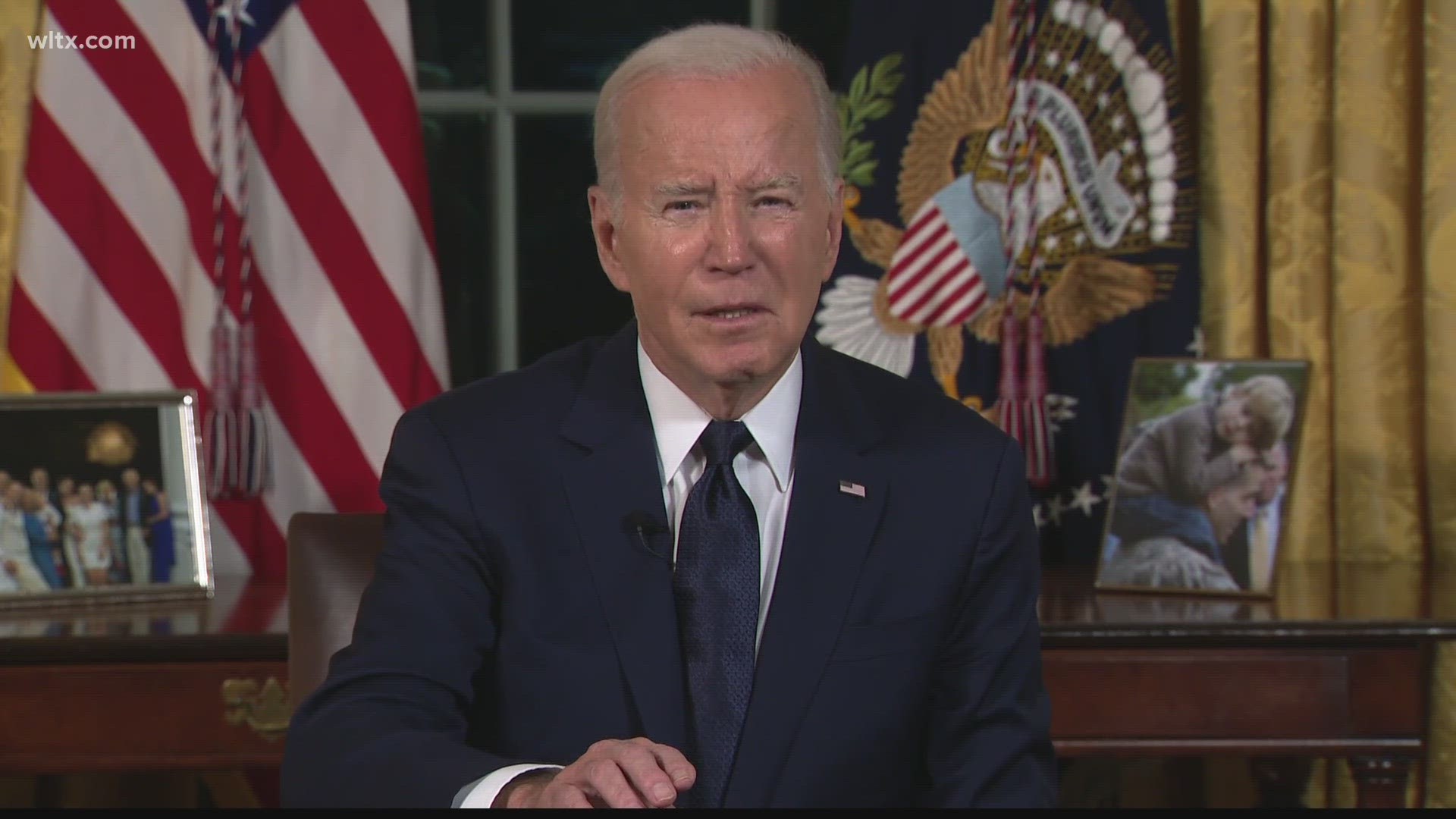 President Joe Biden said he would send an urgent funding request to Congress, which is expected to be $105 billion for the next year.