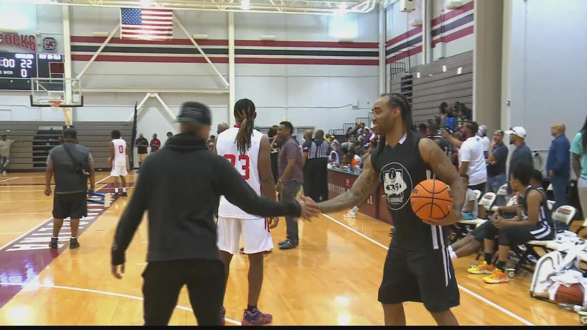 Former South Carolina All-America cornerback Stephon Gilmore was at D.J. Swearinger's Celebrity Charity Basketball Game and he talked about his move to Indianapolis.