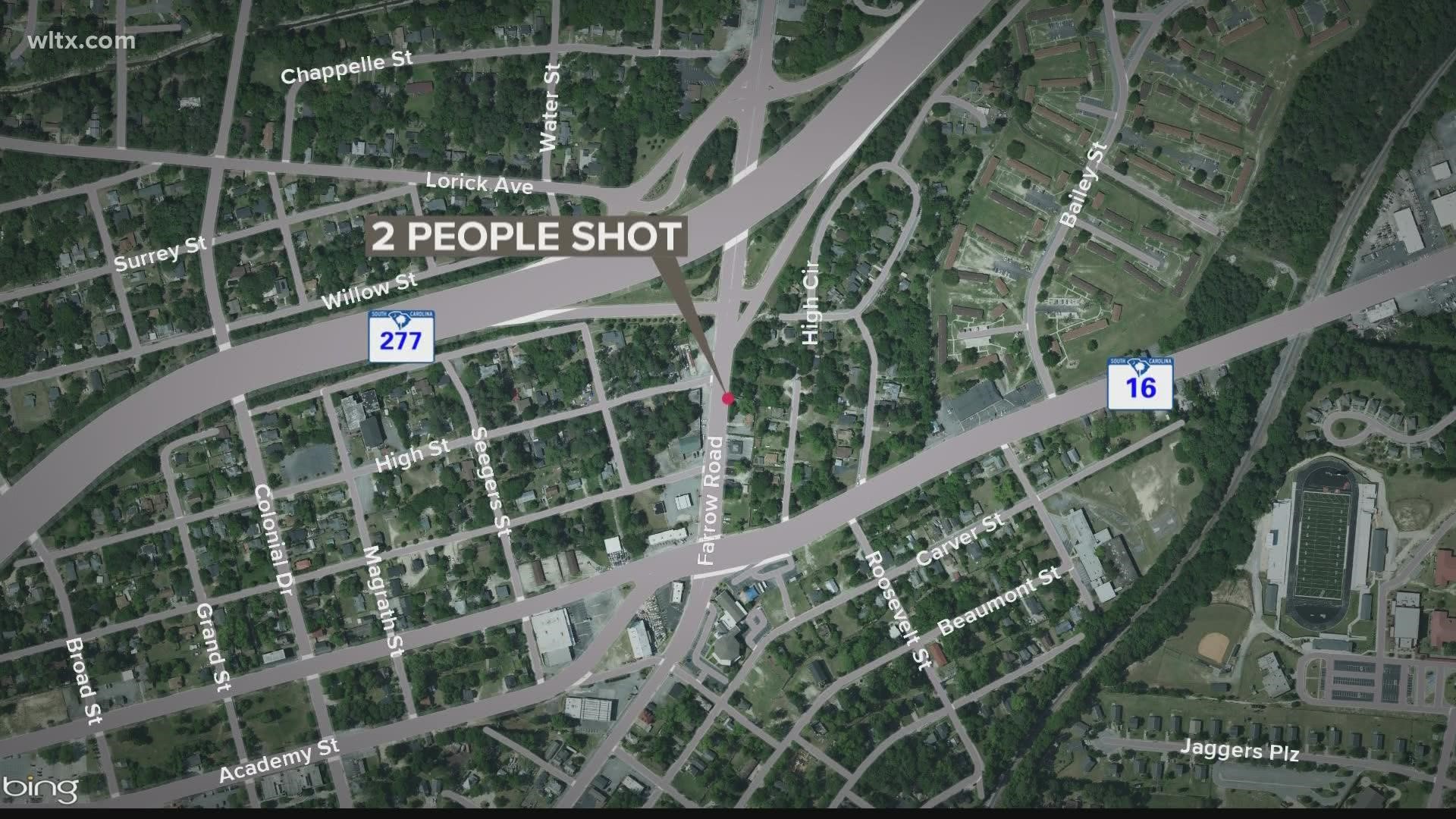 Police are still working to determine the motive behind a shooting that left two wounded near a Columbia convenience store on Saturday night.