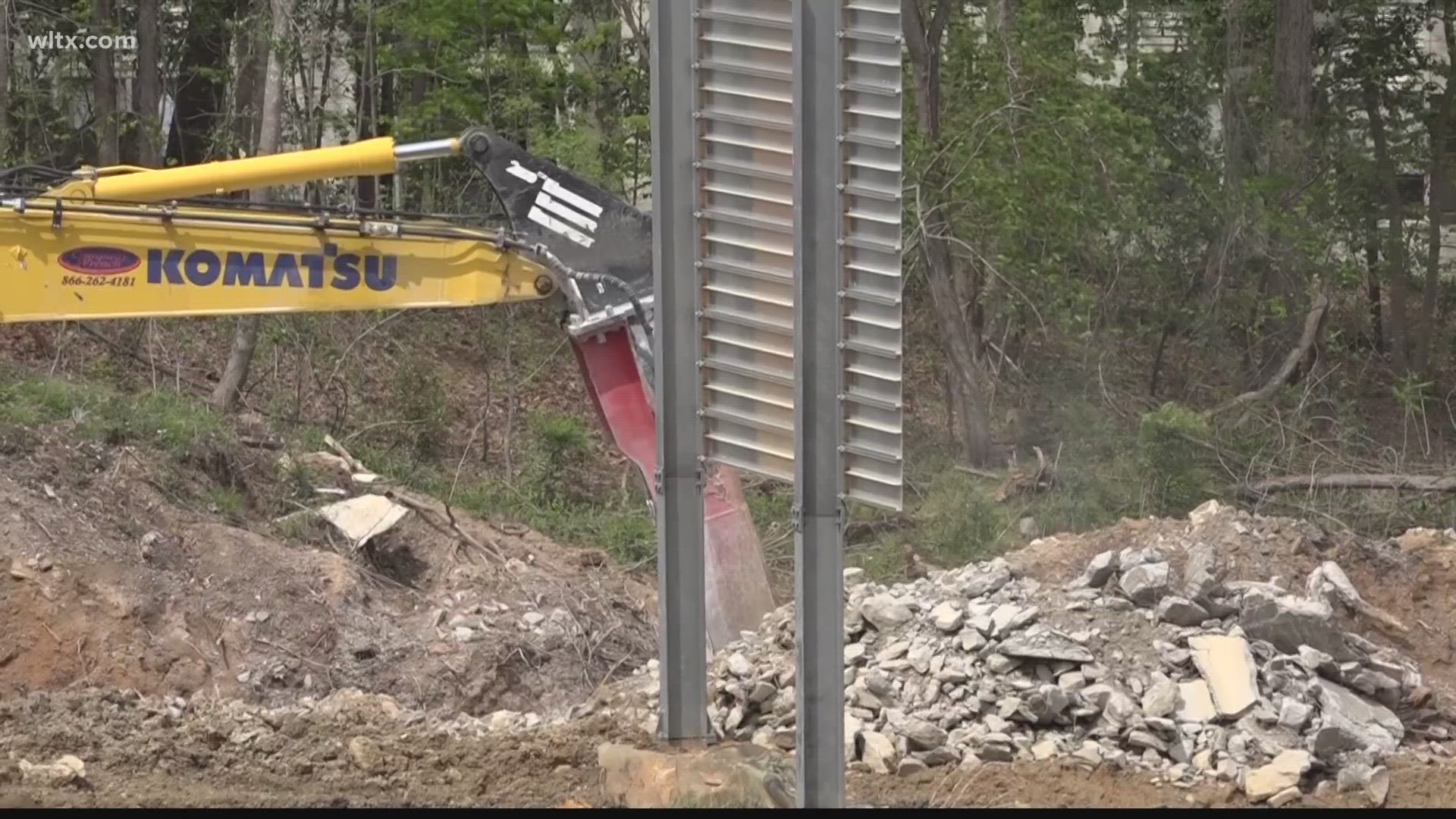 Its construction for the widening of I-26, but neighbors say its more.