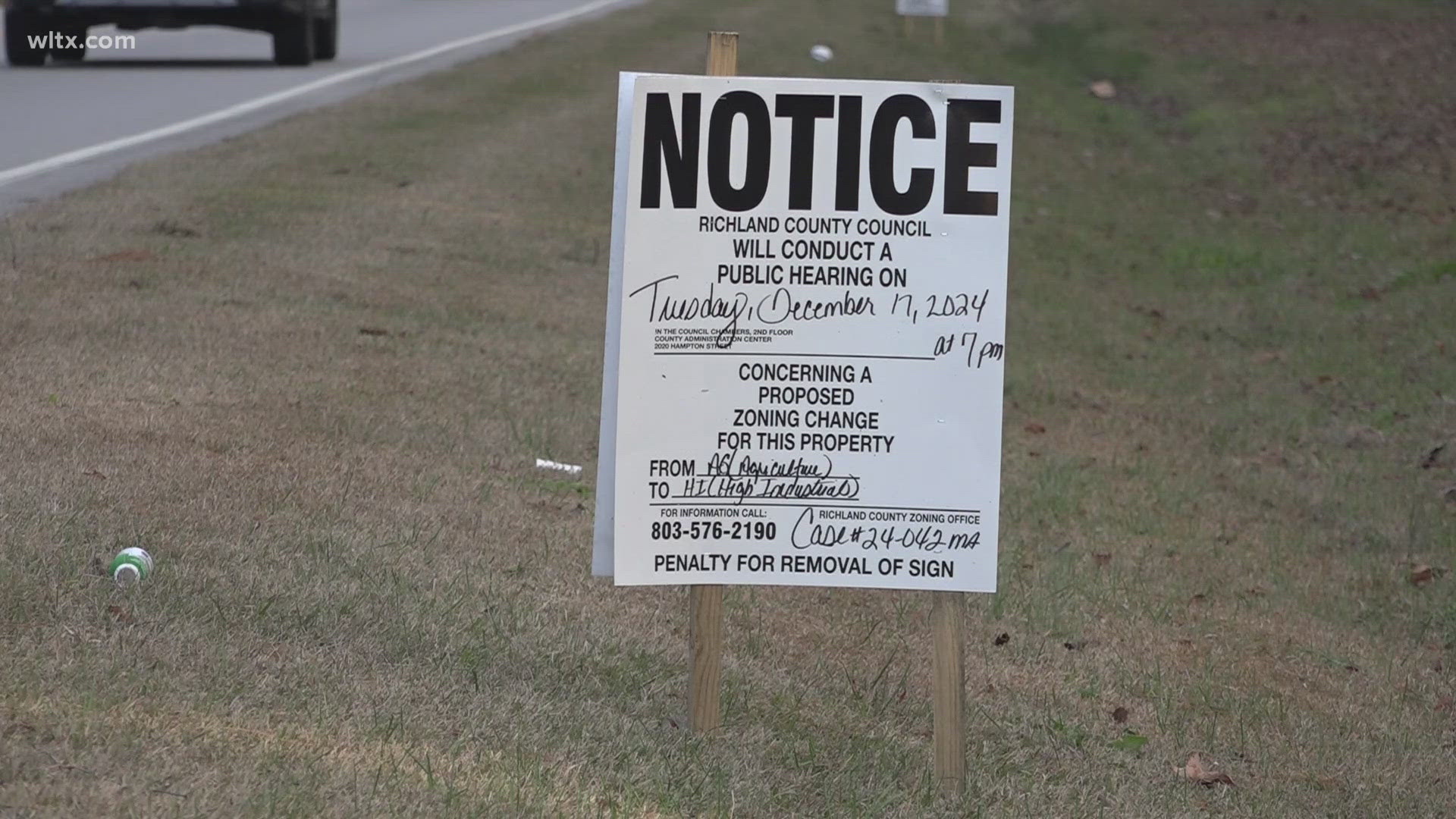 Westinghouse wanted to rezone 53 acres of it's 1100 acre property, the planning commission said no, but council approved it.