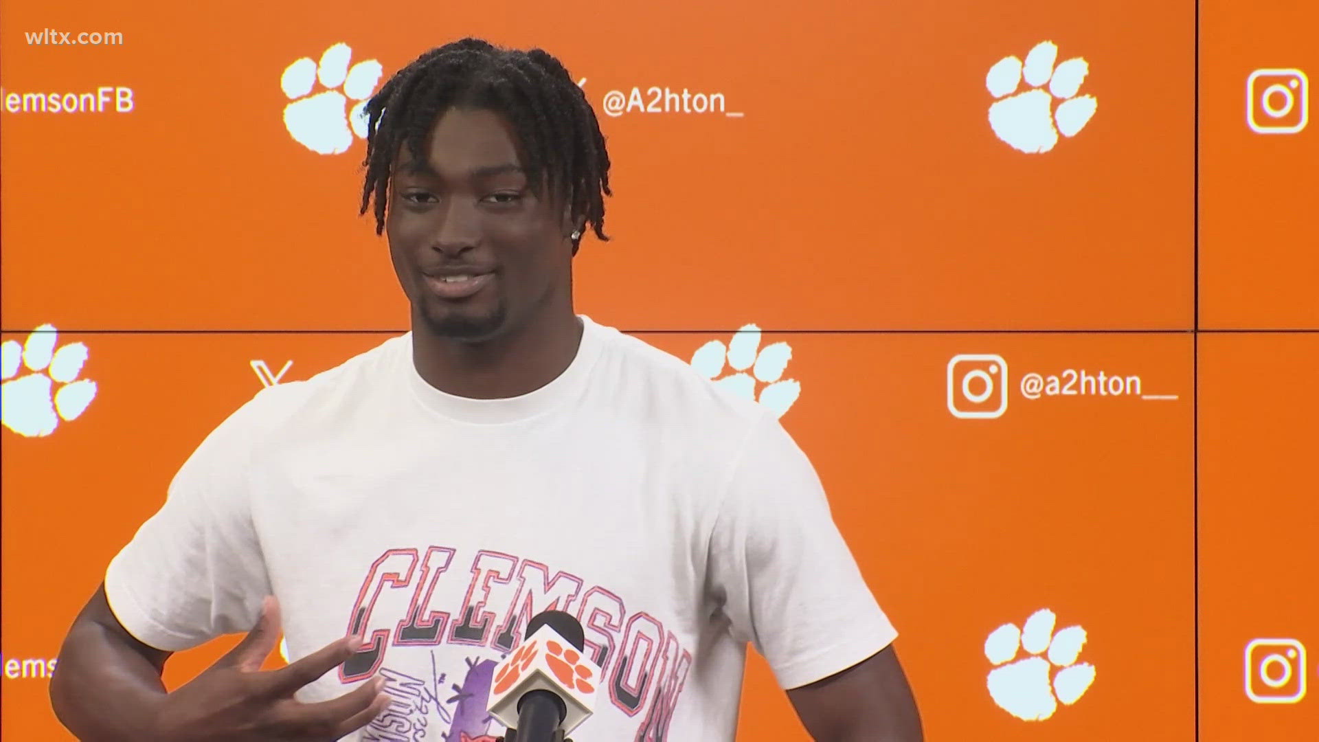 Clemson freshman cornerback Ashton Hampton describes his one-handed INT which he recorded in the win at Virginia Tech