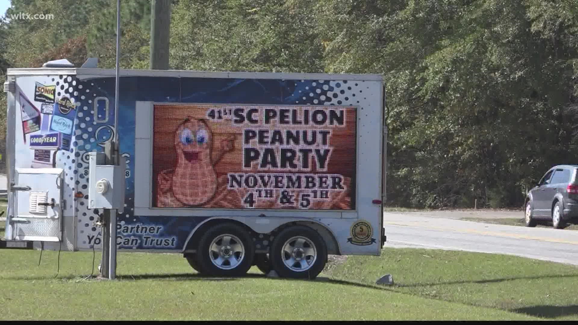 if you enjoy peanuts, then you'll want to head over to Pelion this weekend.