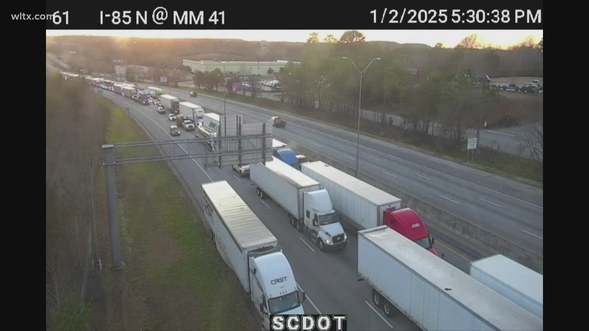 Troopers say I85 near Greenville closed due to an incident | wltx.com