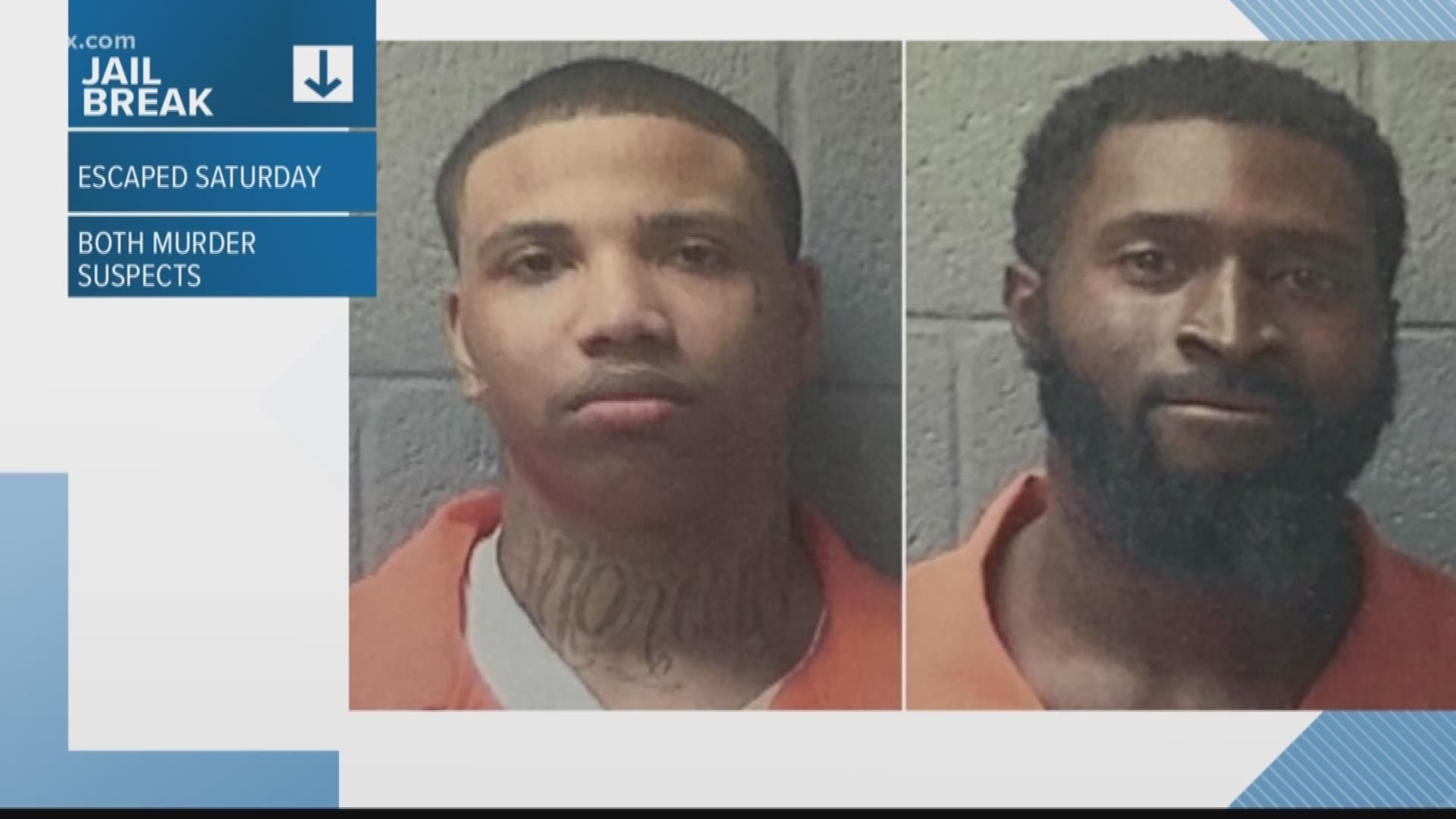 The search continues in Oragneburg where deputies are trying to locate two escaped inmates 