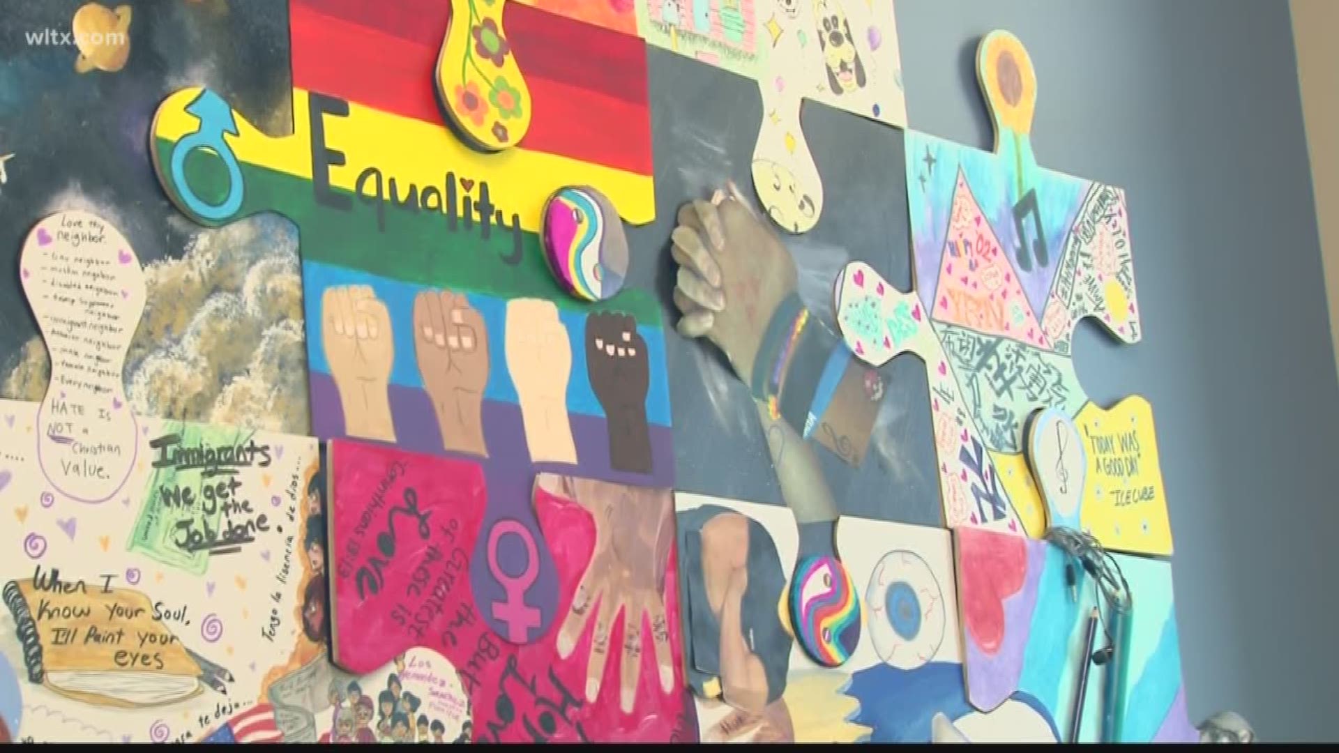 One teacher at Lugoff-Elgin High School in Camden found a way to bring out student’s feelings through their own self-expression.