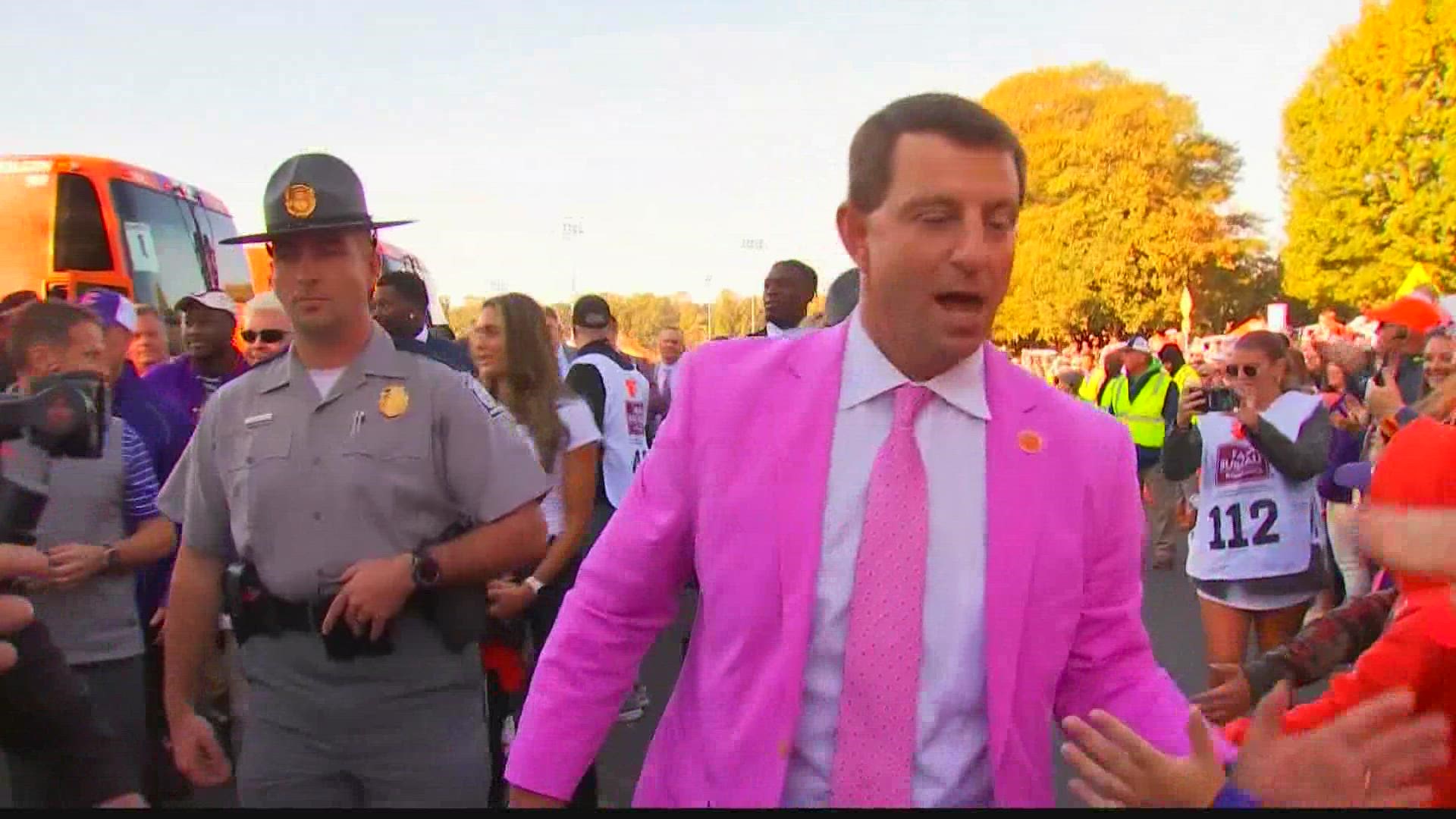 The Clemson-Syracuse game had Atlantic Division implications but it also was Clemson's breast cancer awareness game and that meant a lot of pink was on the field.