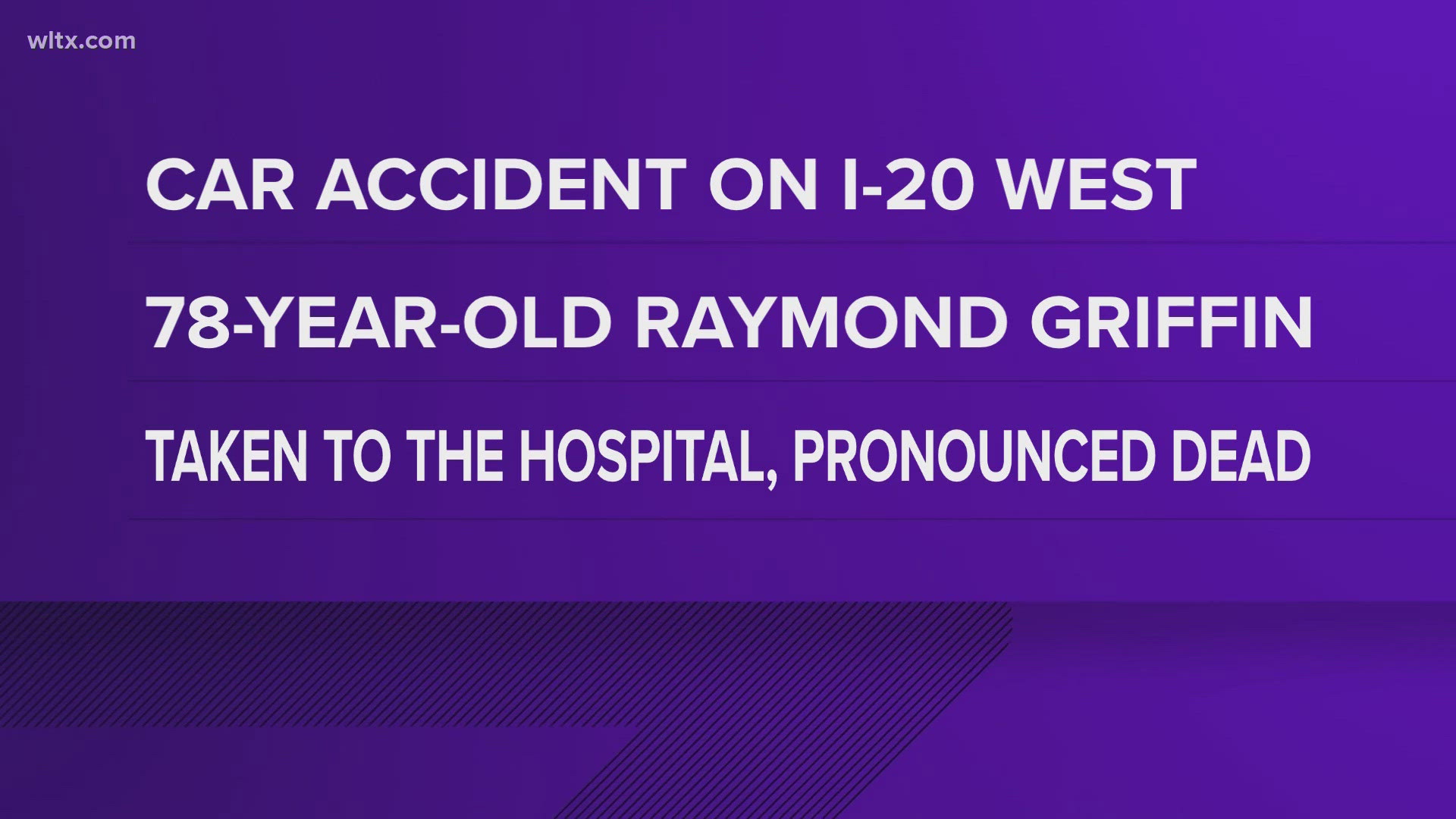 Raymond Griffin, 78, was a passenger in a car accident on Sunday, he was wearing his seatbelt.  The coroner says he didn't die because of the accident injuries.