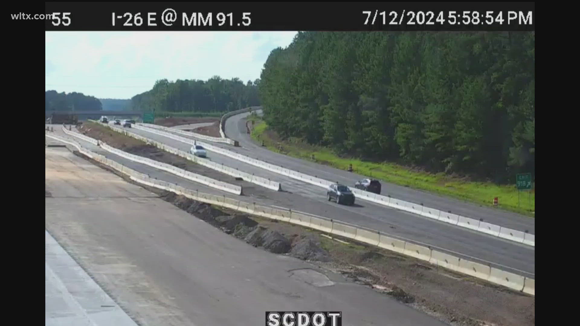 It's all part of SCDOT's plan to widen the highway.  A 16 mile segment is affected from north of Columbia to Chapin.