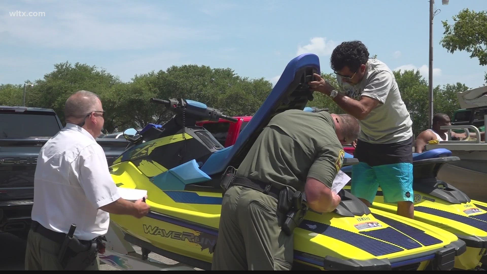 On July 4, the SC Department of Natural Resources (SCDNR) was at Lake Murray landing doing free safety checks.