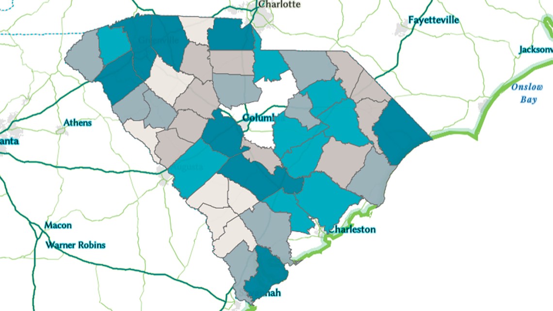 Dhec Now Shows South Carolina Coronavirus Cases By Zip Code Wltx Com