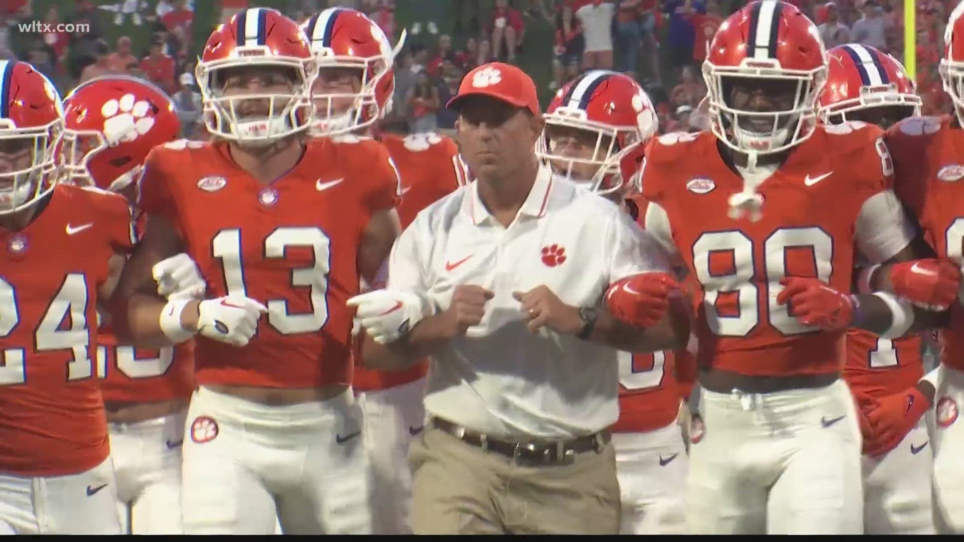 Clemson head football coach Dabo Swinney talks about this week's high noon showdown in Death Valley with Florida State.