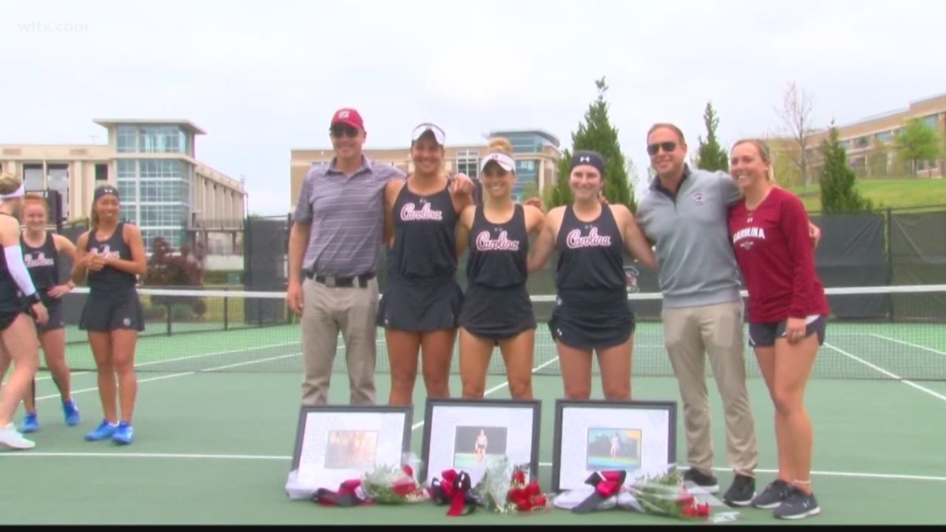 Kevin Epley and his third ranked Gamecock women's tennis squad take care of business in their last home match of the year as they honor their three seniors before sweeping Alabama.