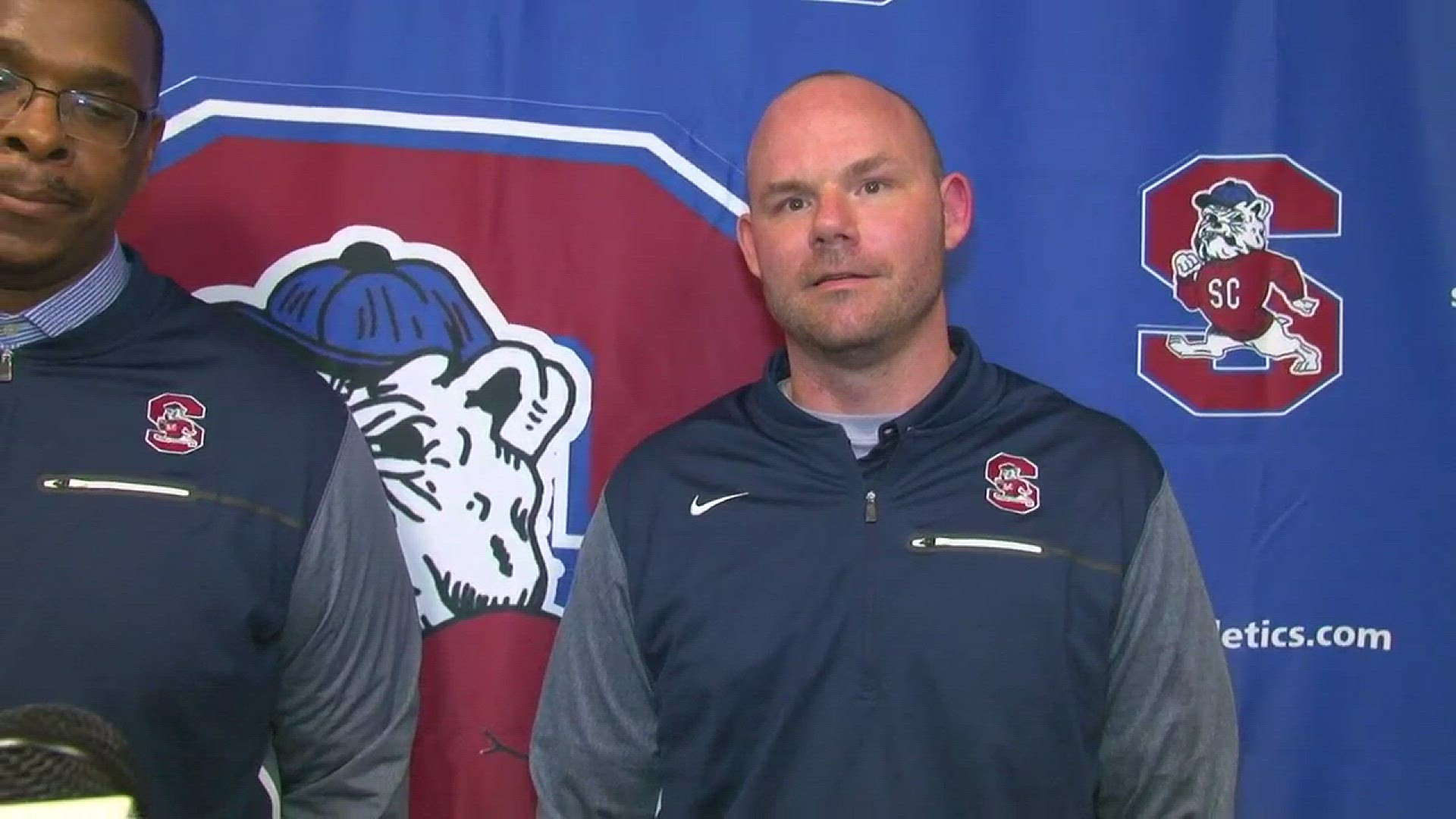 Former Newberry offensive coordinator Bennett Swygert and offensive line coach Na'Shan Goddard go down 1-26 from Newberry to SC State. They aim to help revitalize the Bulldog's offense.