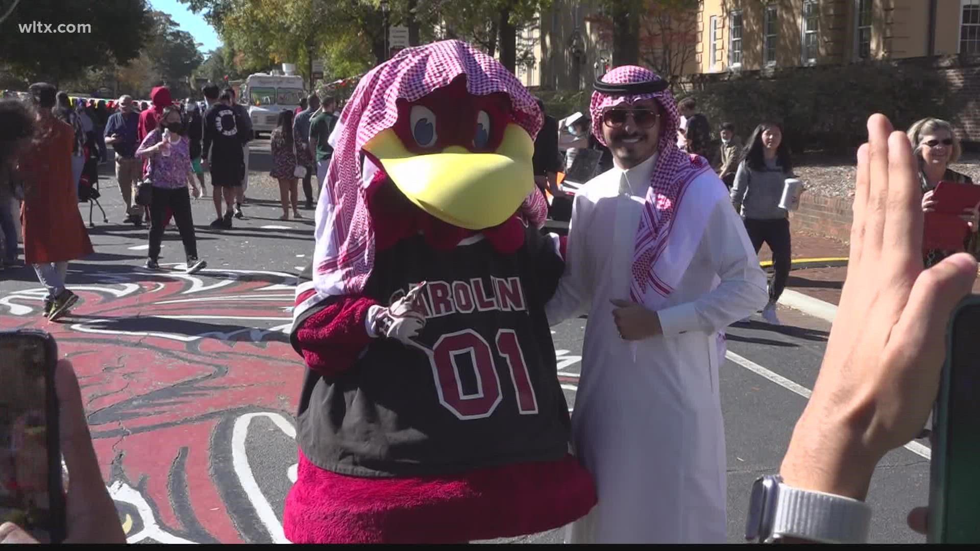 USC's International Student Services Group held their international festival on Greene Street.