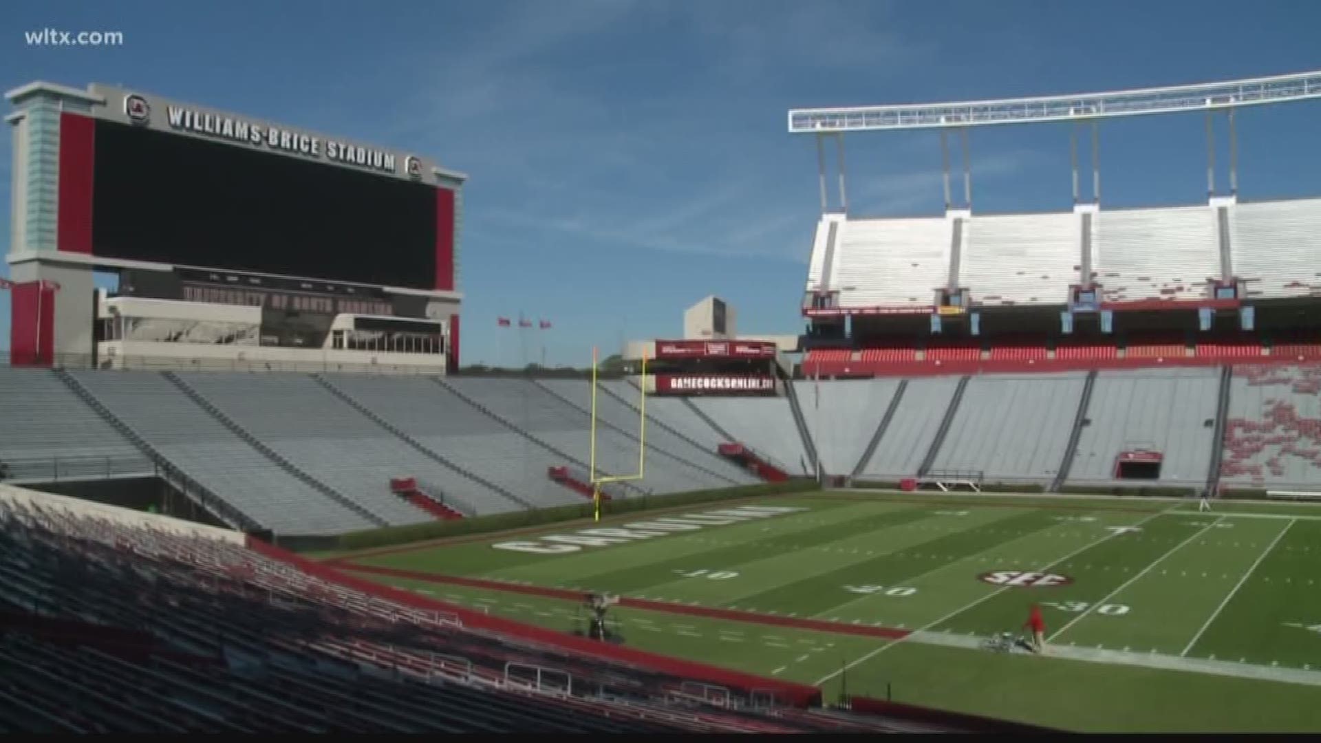 Williams-Brice stadium can be filled with thousands of fans at any home game.  The stadium was national recognized for their safety and security. 
