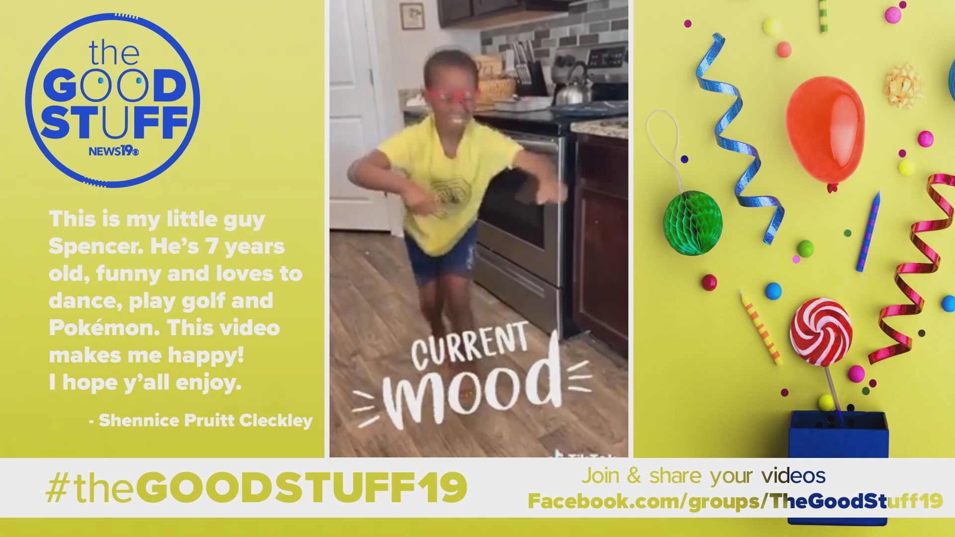 This is my little guy Spencer. He's 7 years old, funny and loves to dance, play golf, and Pokemon. This video makes me happy!