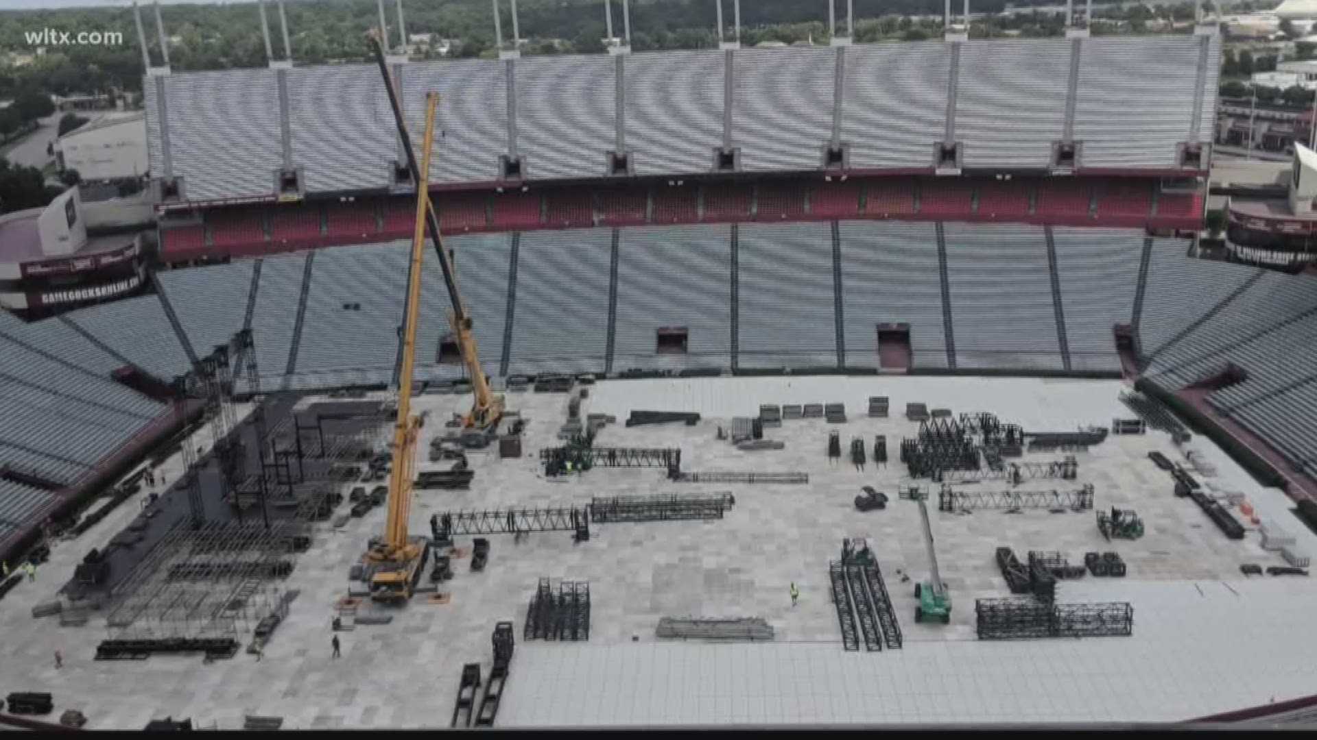 Williams-Brice Stadium's field may need a make over after the Jay-Z and Beyonce concert next week 