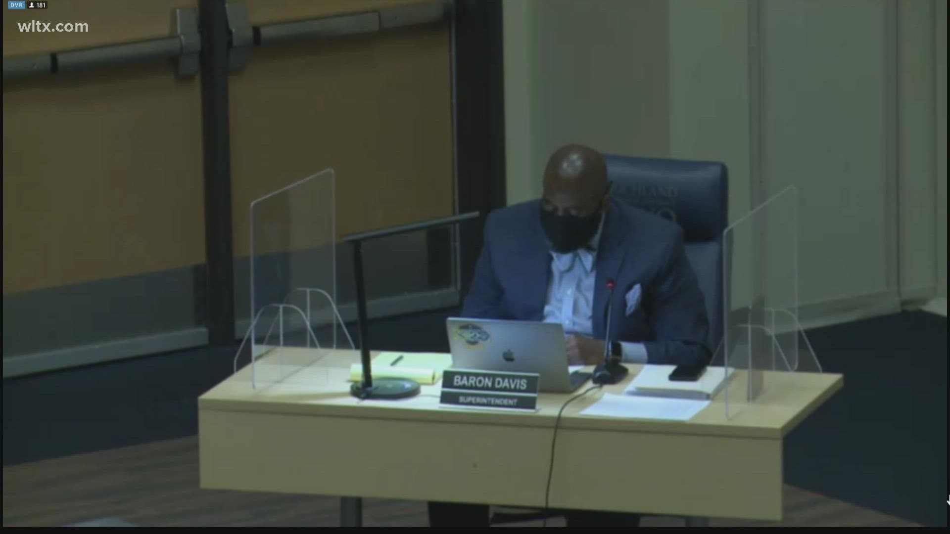 District Superintendent Baron Davis said the district plans to keep the mask requirement in place through the winter months when a spike is possible.